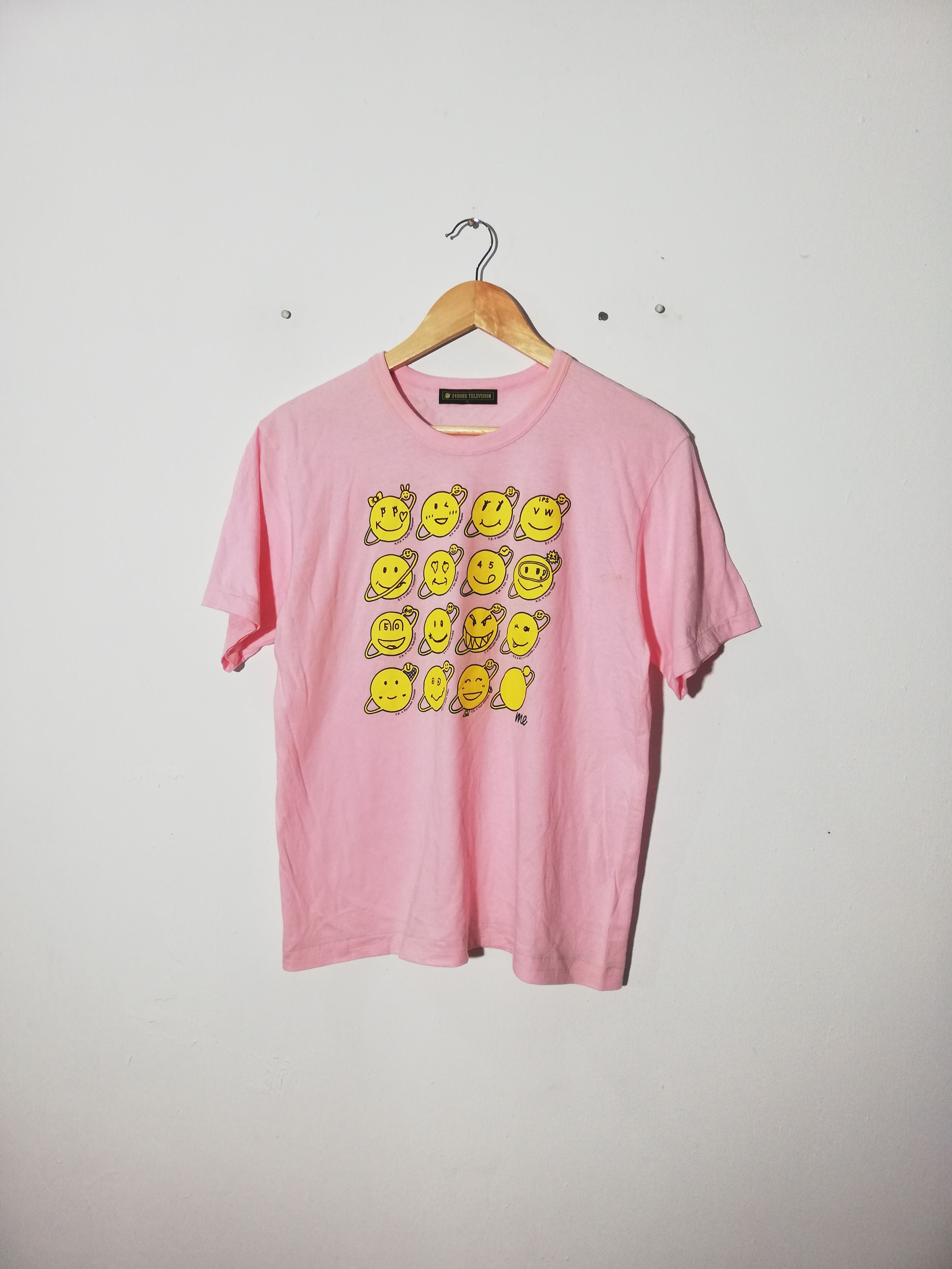 Japanese Brand 24 Hour Television Emoji Tee Size US M / EU 48-50 / 2 - 3 Thumbnail