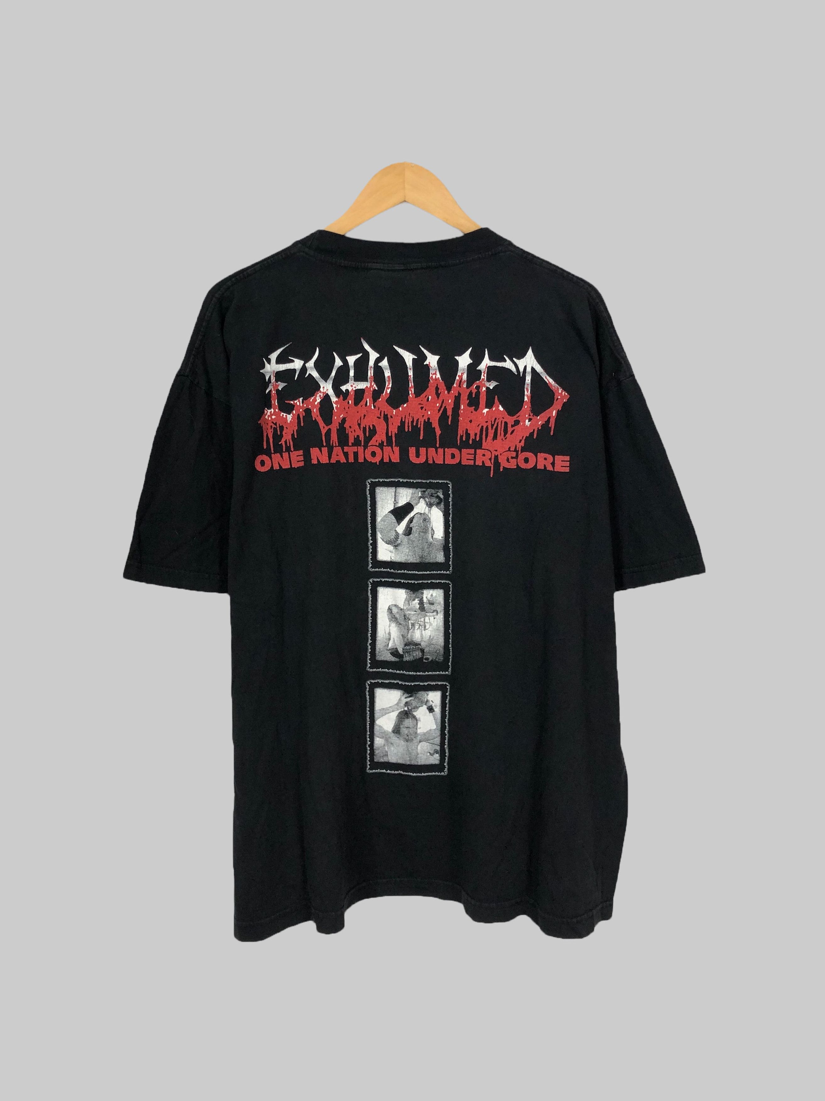 Band Tees Vintage 00s Exhumed Slaughtercult (Dying Fetus Brutal Truth Size US XXL / EU 58 / 5 - 2 Thumbnail