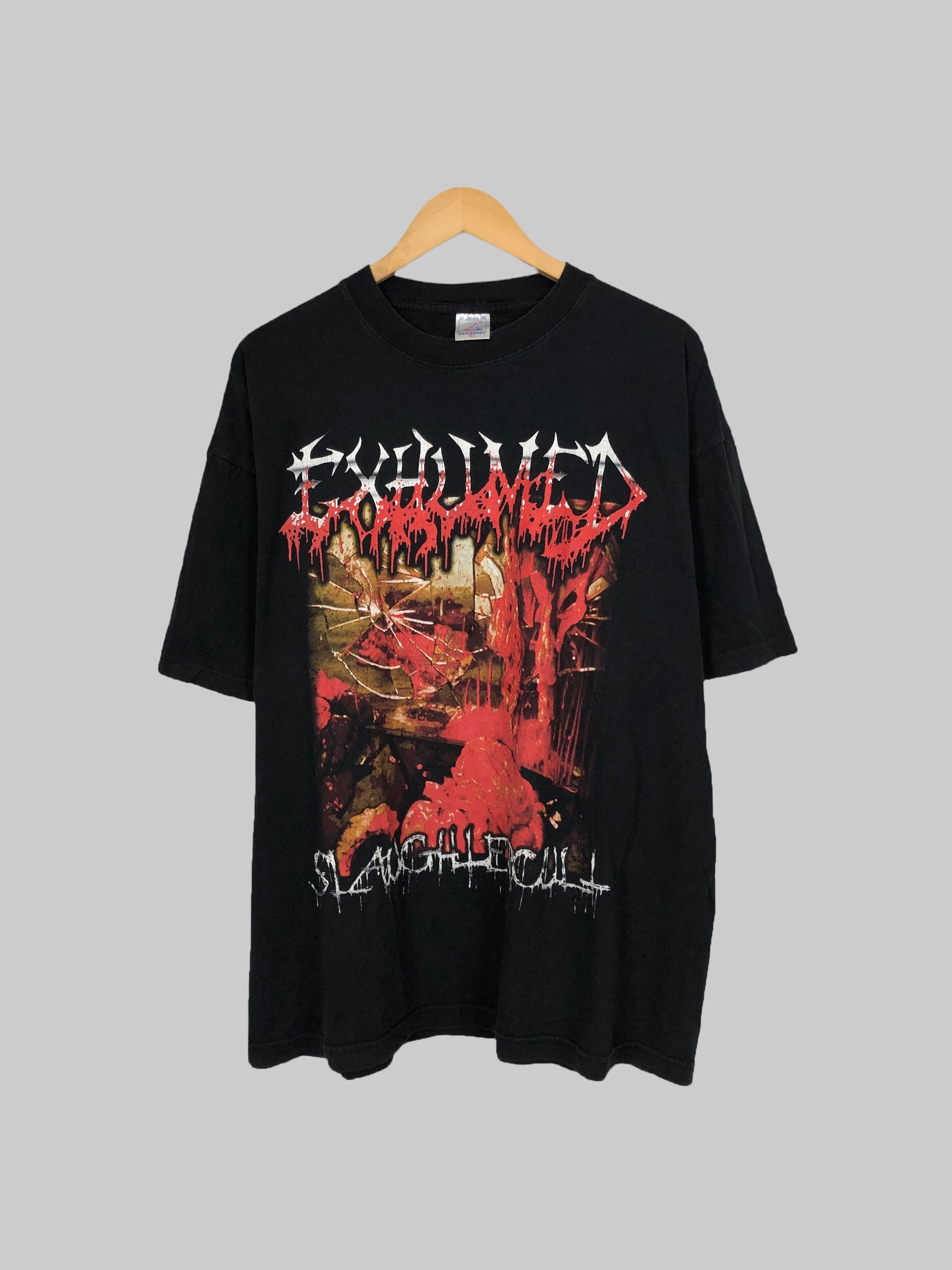 Band Tees Vintage 00s Exhumed Slaughtercult (Dying Fetus Brutal Truth Size US XXL / EU 58 / 5 - 1 Thumbnail