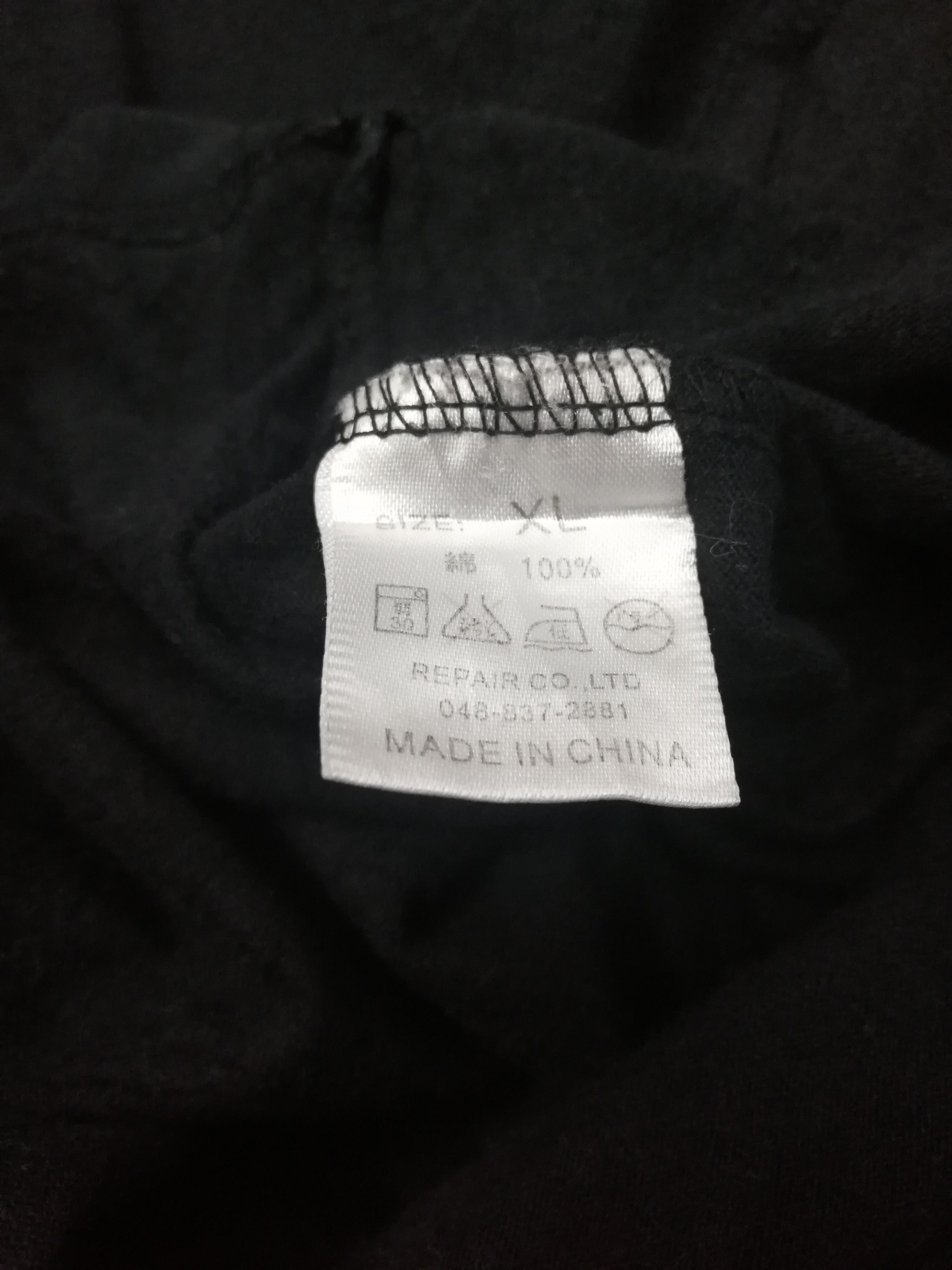 Japanese Brand T. F.O.A Black T-shirt Size US L / EU 52-54 / 3 - 4 Thumbnail