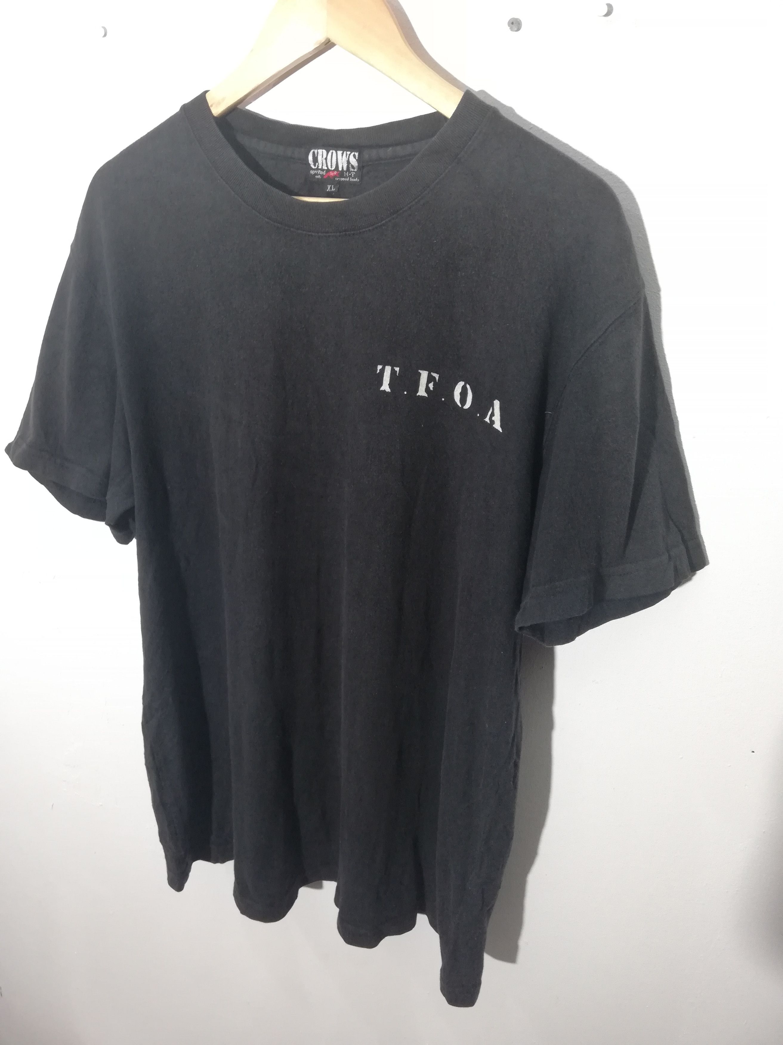Japanese Brand T. F.O.A Black T-shirt Size US L / EU 52-54 / 3 - 2 Thumbnail