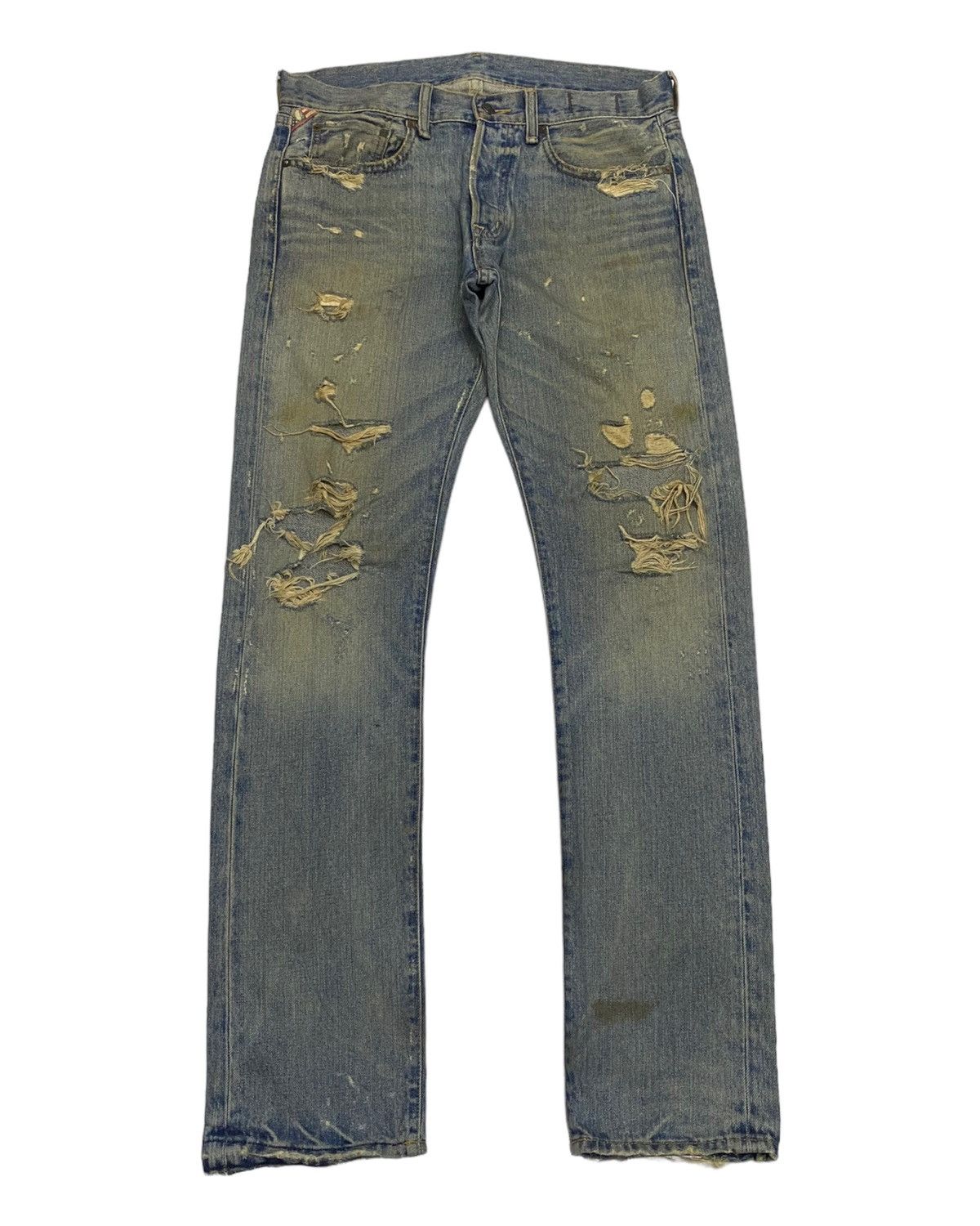 Image of Denim And Supply Ralph Lauren x Hysteric Glamour Denim & Supply Ralph Laurent Ripped Rusty Distress