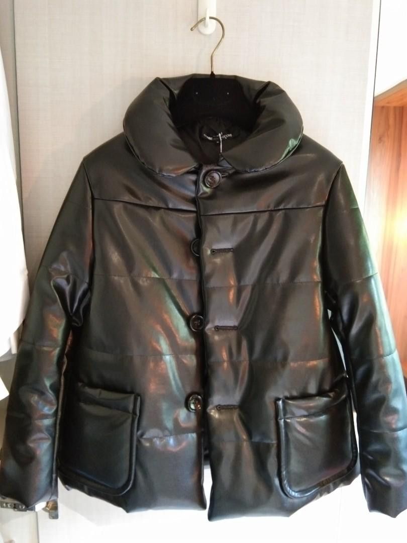 image of Comme Des Garcons Puffer Jacket in Black, Men's (Size Small)