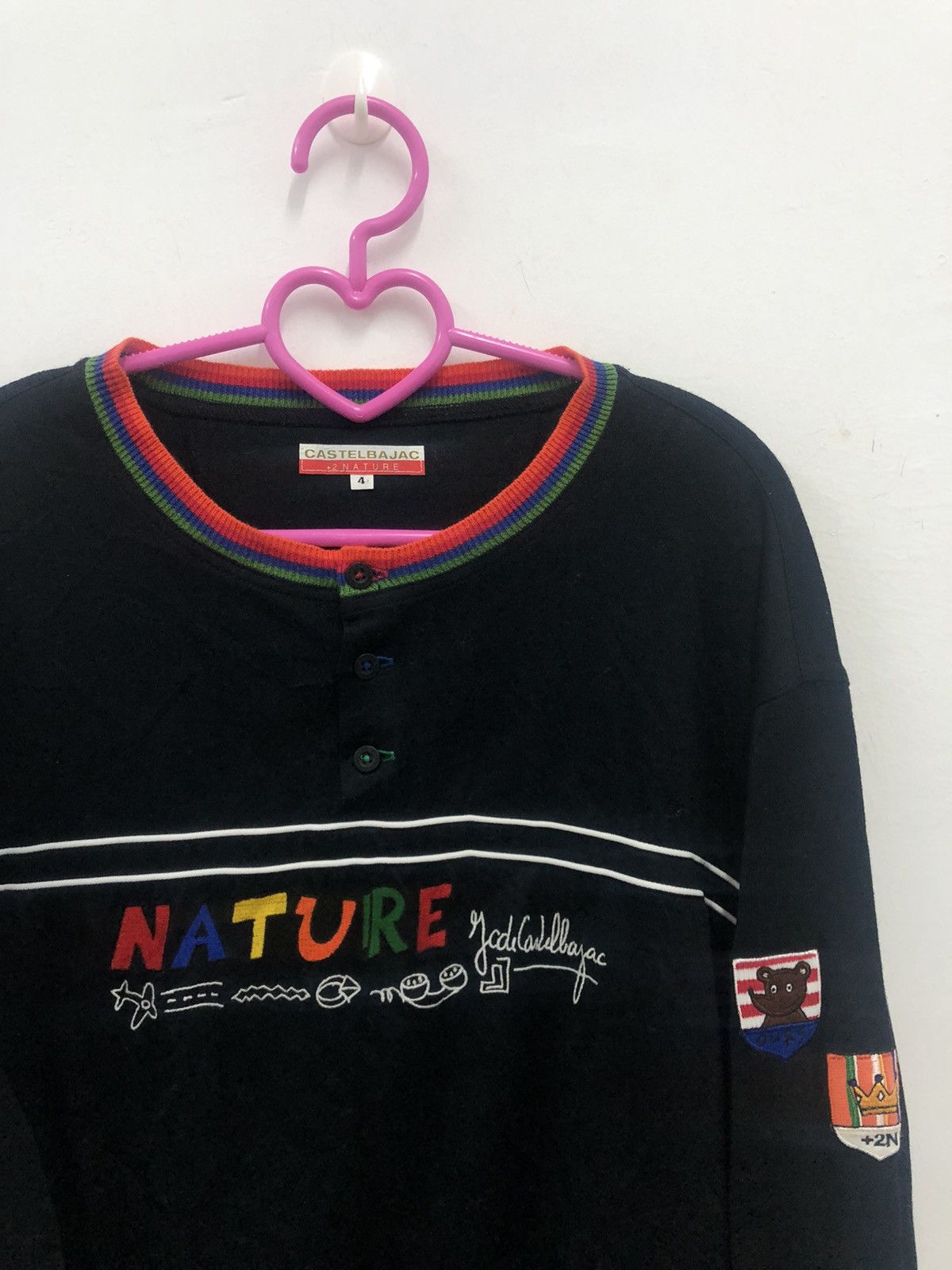 Jean Charles De Castelbajac Vintage CASTELBAJAC +2 NATURE Pop Art Long Sleeve Shirt Size US XL / EU 56 / 4 - 2 Thumbnail