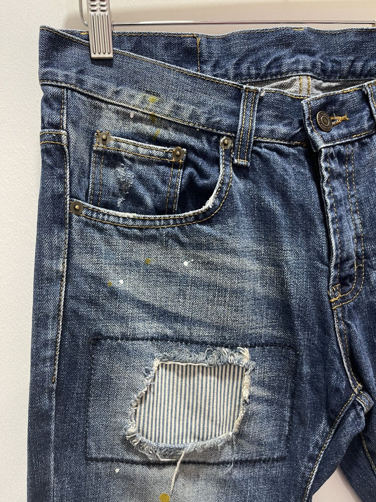 Vintage VINTAGE JABA HOUSE PATCHWORK RIPPED FIT DISTRESSED JEANS Size US 31 - 3 Thumbnail