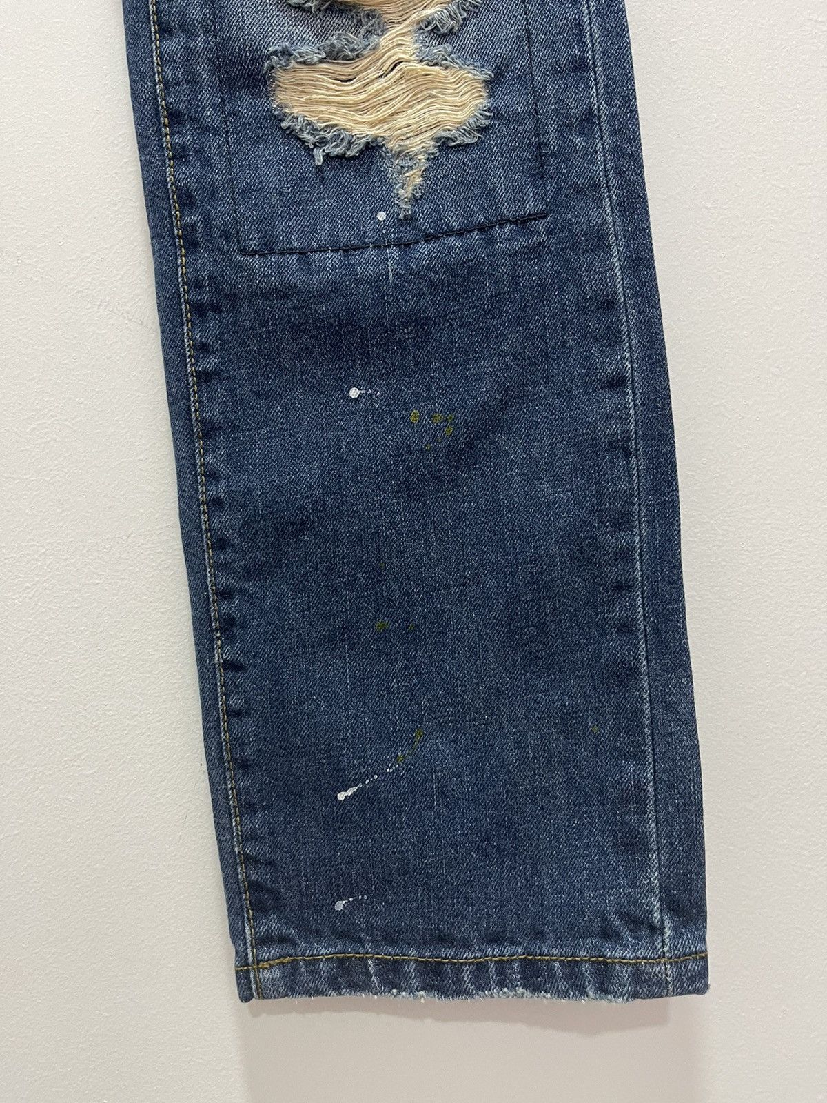 Vintage VINTAGE JABA HOUSE PATCHWORK RIPPED FIT DISTRESSED JEANS Size US 31 - 7 Thumbnail