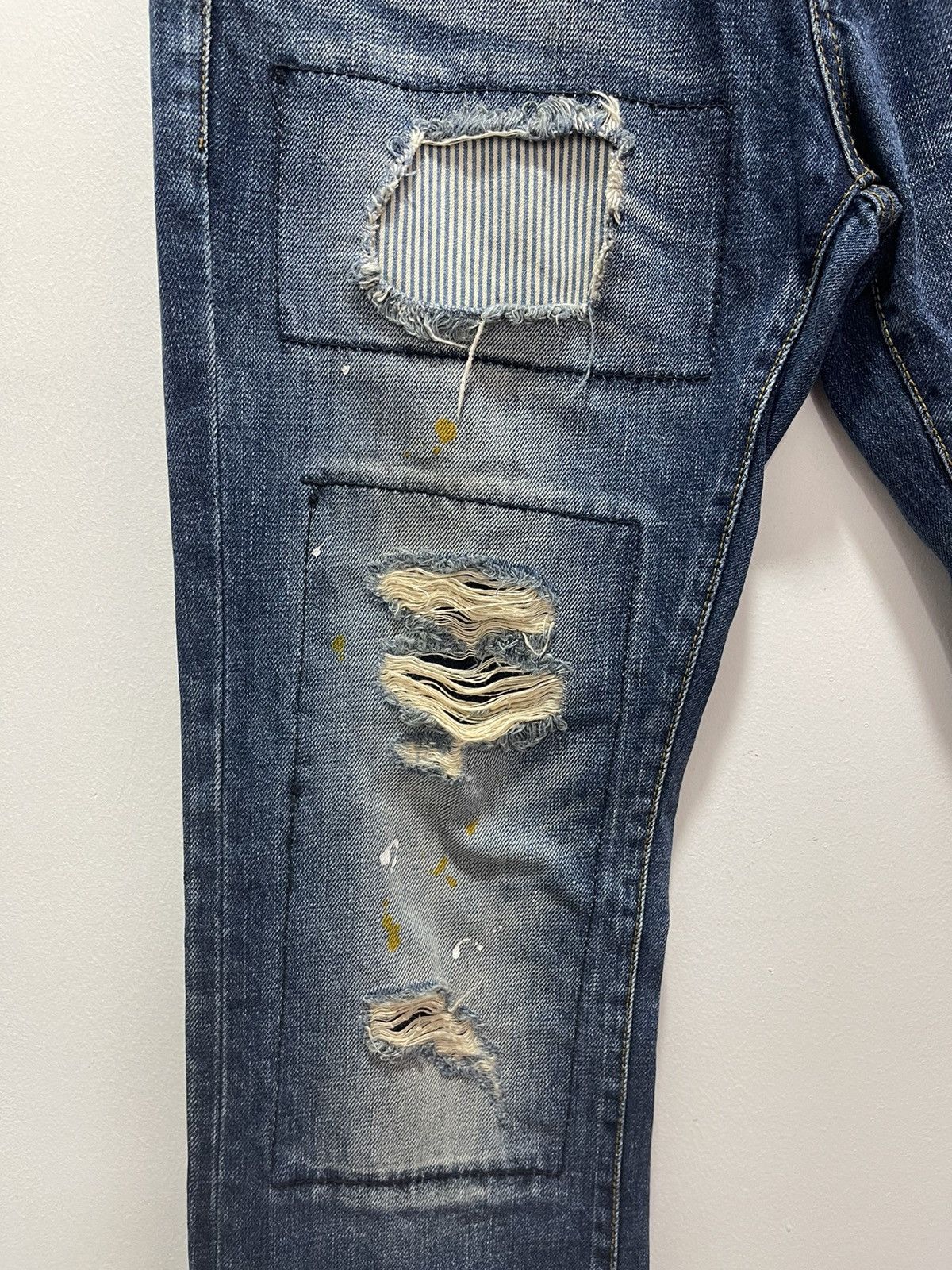 Vintage VINTAGE JABA HOUSE PATCHWORK RIPPED FIT DISTRESSED JEANS Size US 31 - 6 Thumbnail