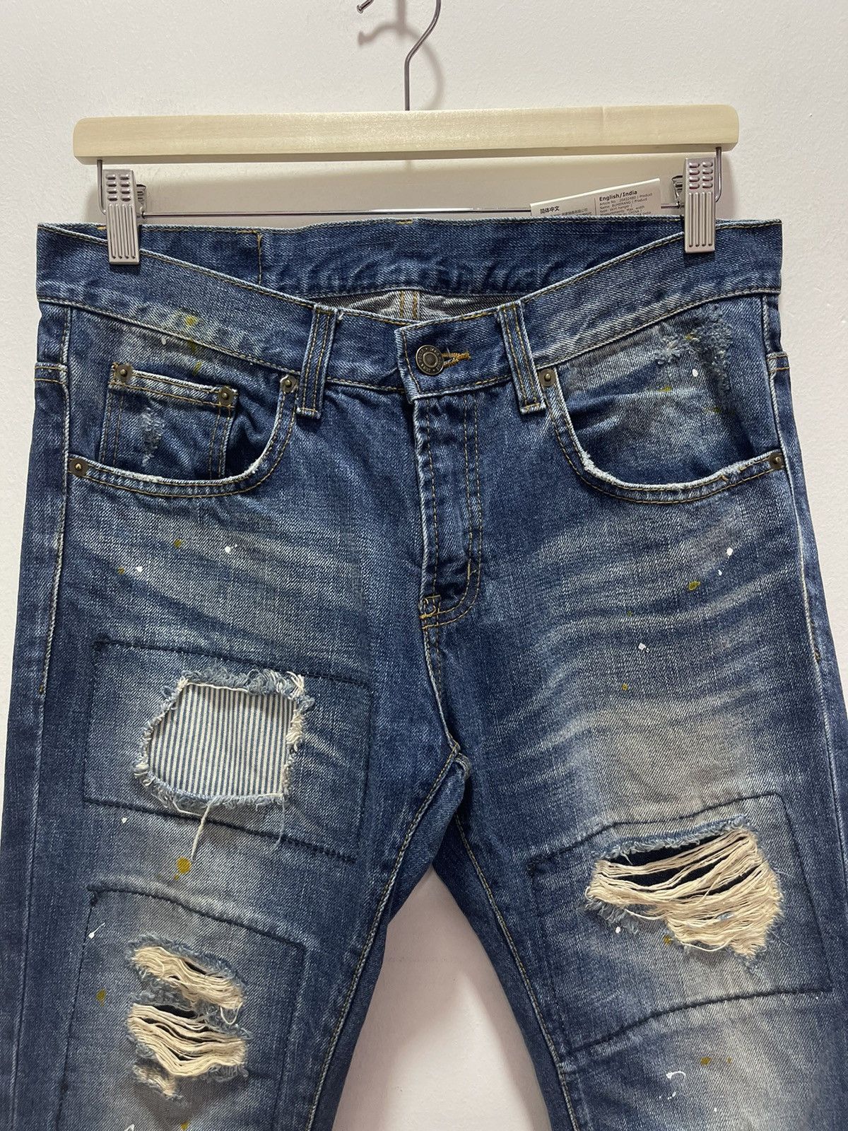 Vintage VINTAGE JABA HOUSE PATCHWORK RIPPED FIT DISTRESSED JEANS Size US 31 - 4 Thumbnail