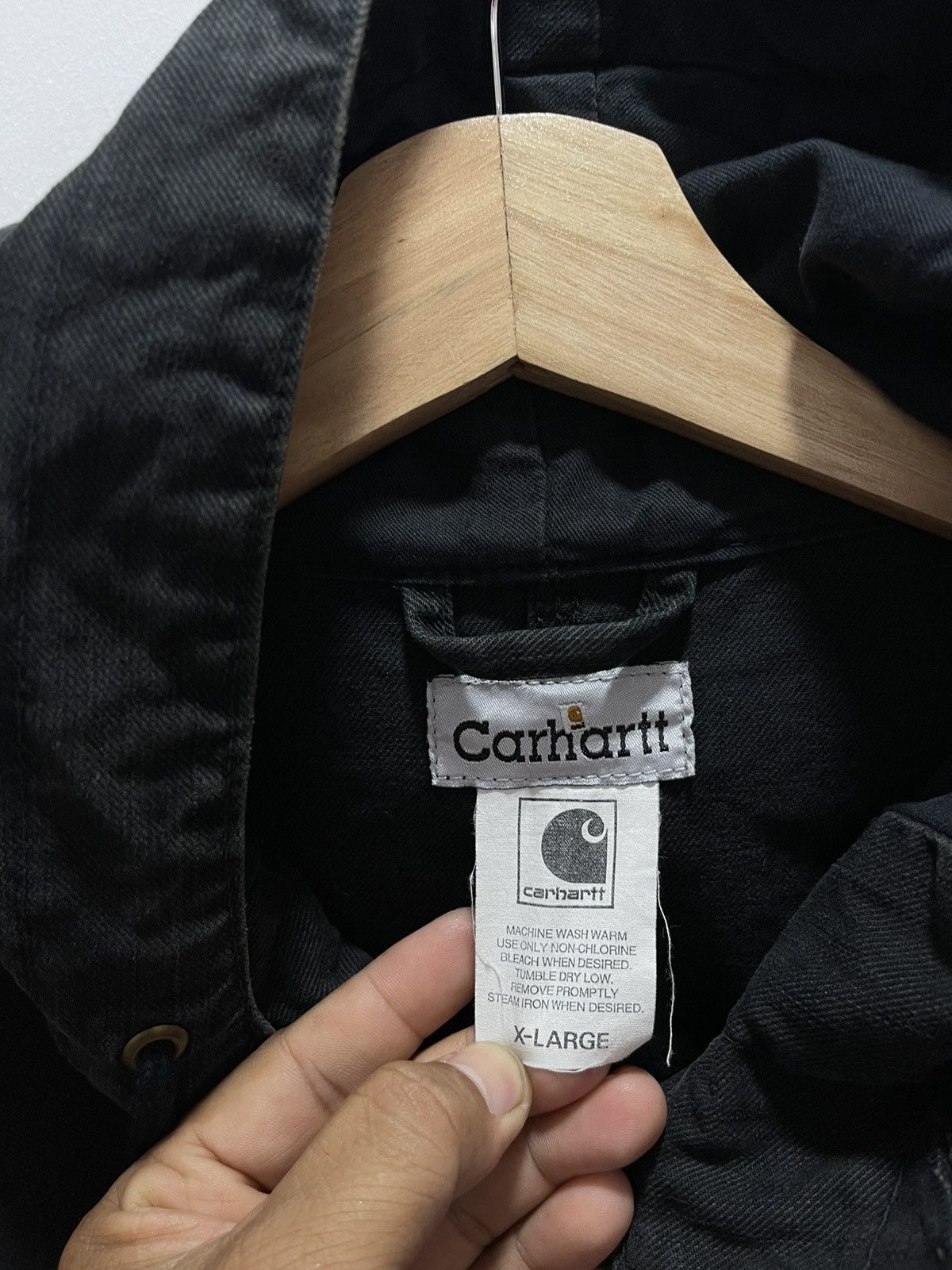 Carhartt VINTAGE CARHARTT CHORE BUTTON UP HOODIE JACKET Size US L / EU 52-54 / 3 - 10 Thumbnail