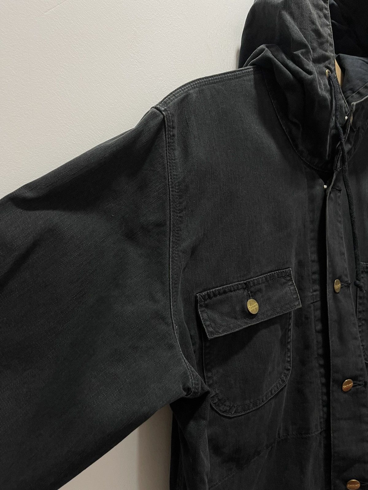 Carhartt VINTAGE CARHARTT CHORE BUTTON UP HOODIE JACKET Size US L / EU 52-54 / 3 - 4 Thumbnail
