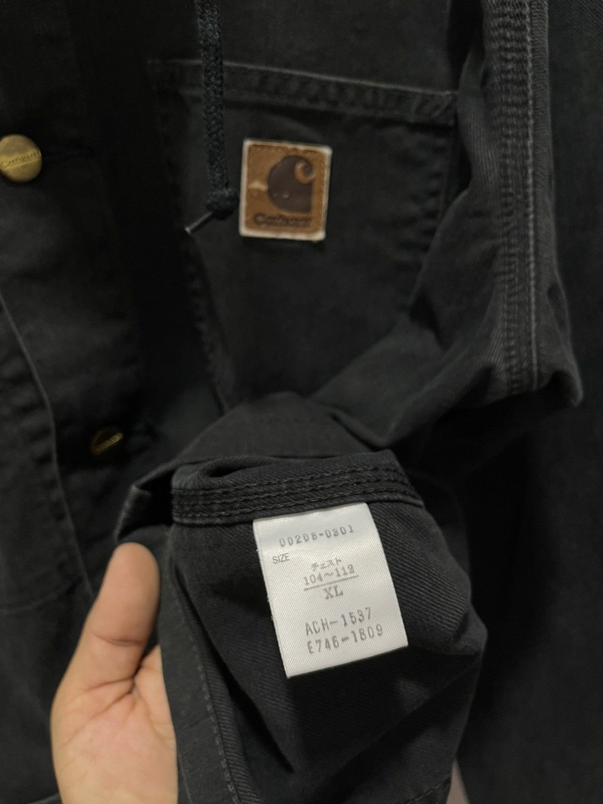 Carhartt VINTAGE CARHARTT CHORE BUTTON UP HOODIE JACKET Size US L / EU 52-54 / 3 - 11 Thumbnail