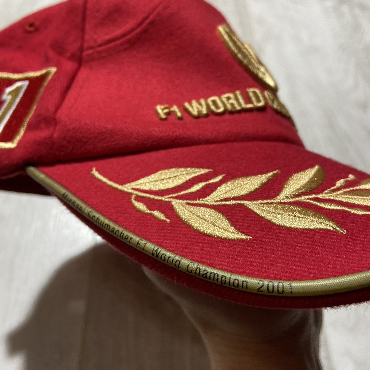 Ferrari × Formula 1 × Vintage Vintage Ferrari Michael Schumacher F1 Word Championship Cap Size ONE SIZE - 5 Thumbnail