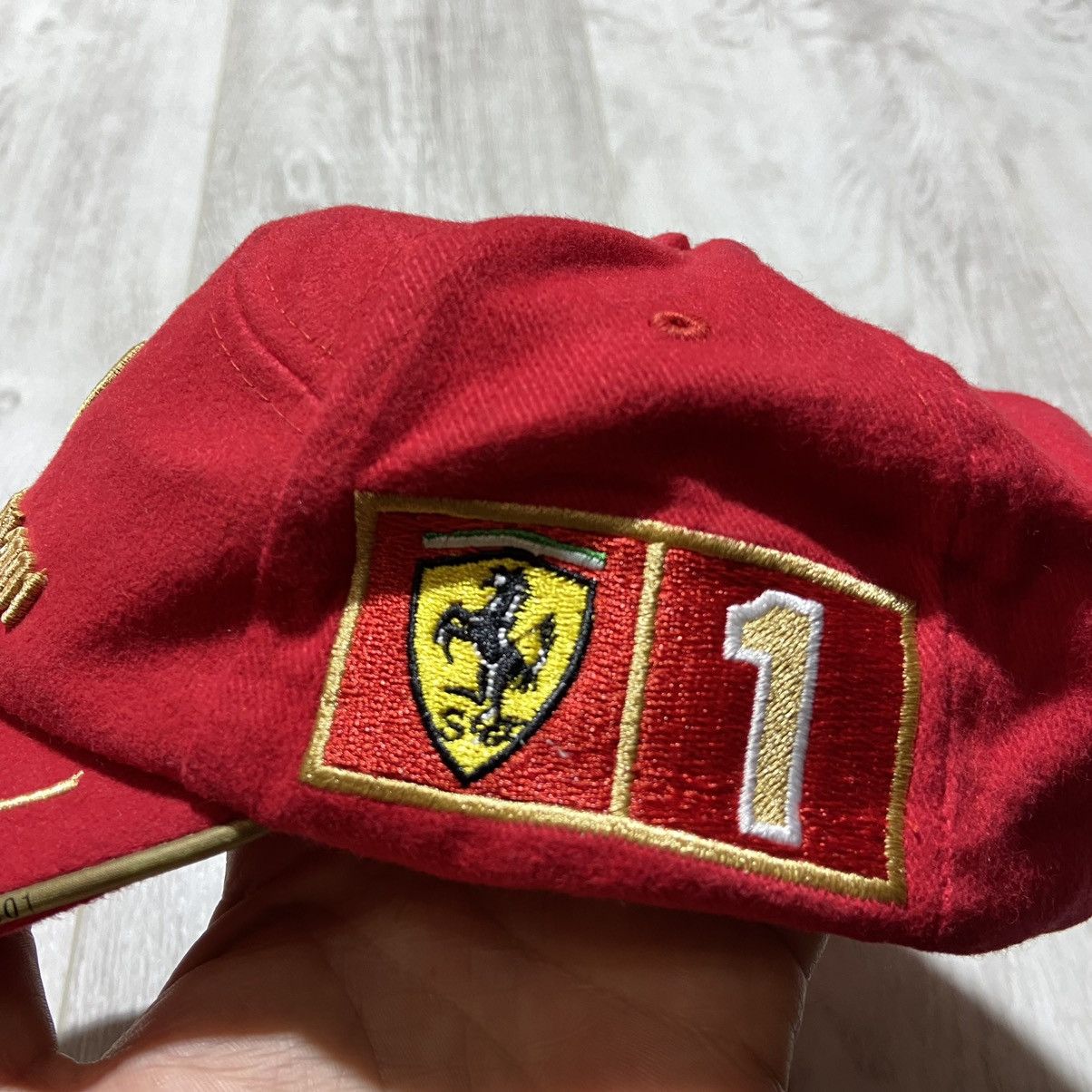 Ferrari × Formula 1 × Vintage Vintage Ferrari Michael Schumacher F1 Word Championship Cap Size ONE SIZE - 9 Thumbnail