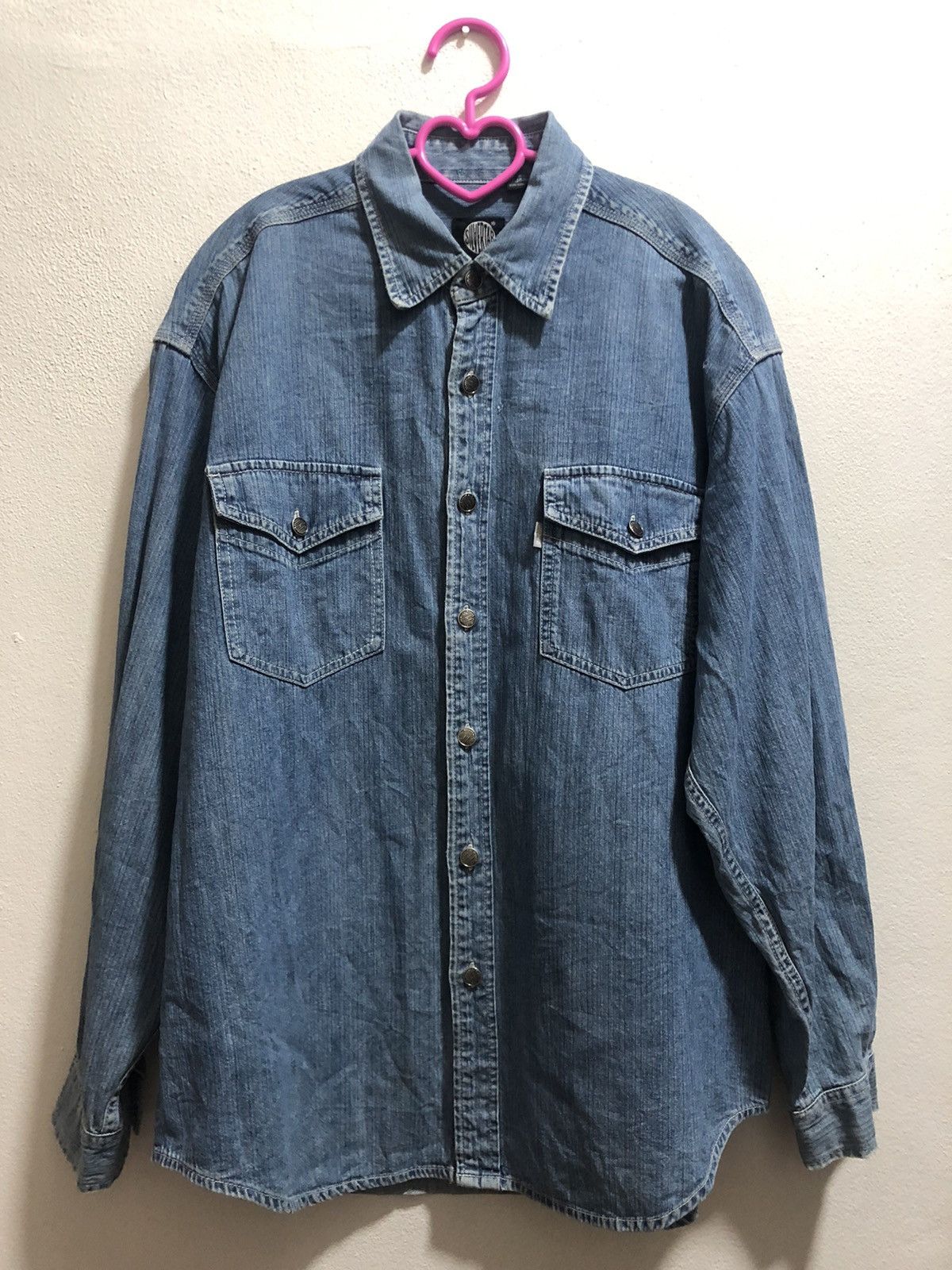 Levi's Vintage Clothing Rare Vintage LEVI’S SILVERTAB Distressed Denim Shirt Size US M / EU 48-50 / 2 - 1 Thumbnail