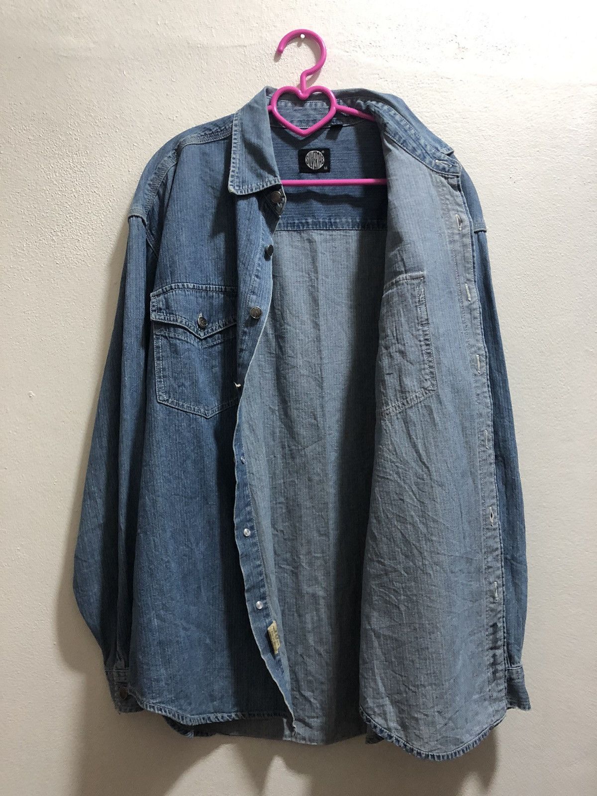 Levi's Vintage Clothing Rare Vintage LEVI’S SILVERTAB Distressed Denim Shirt Size US M / EU 48-50 / 2 - 6 Thumbnail