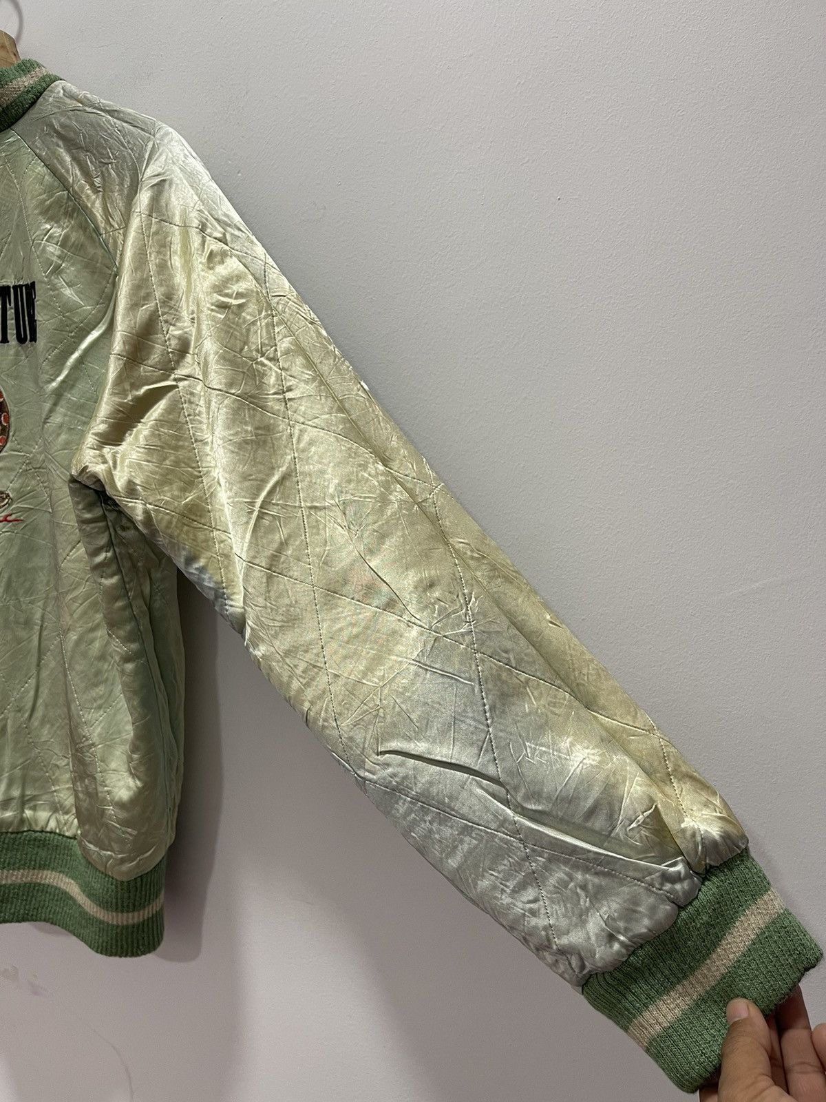 Japanese Brand × Vintage OZONE ROCKS DRAGONFLY SAMURAI SUKAJAN SOUVENIR JACKET Size US M / EU 48-50 / 2 - 5 Thumbnail