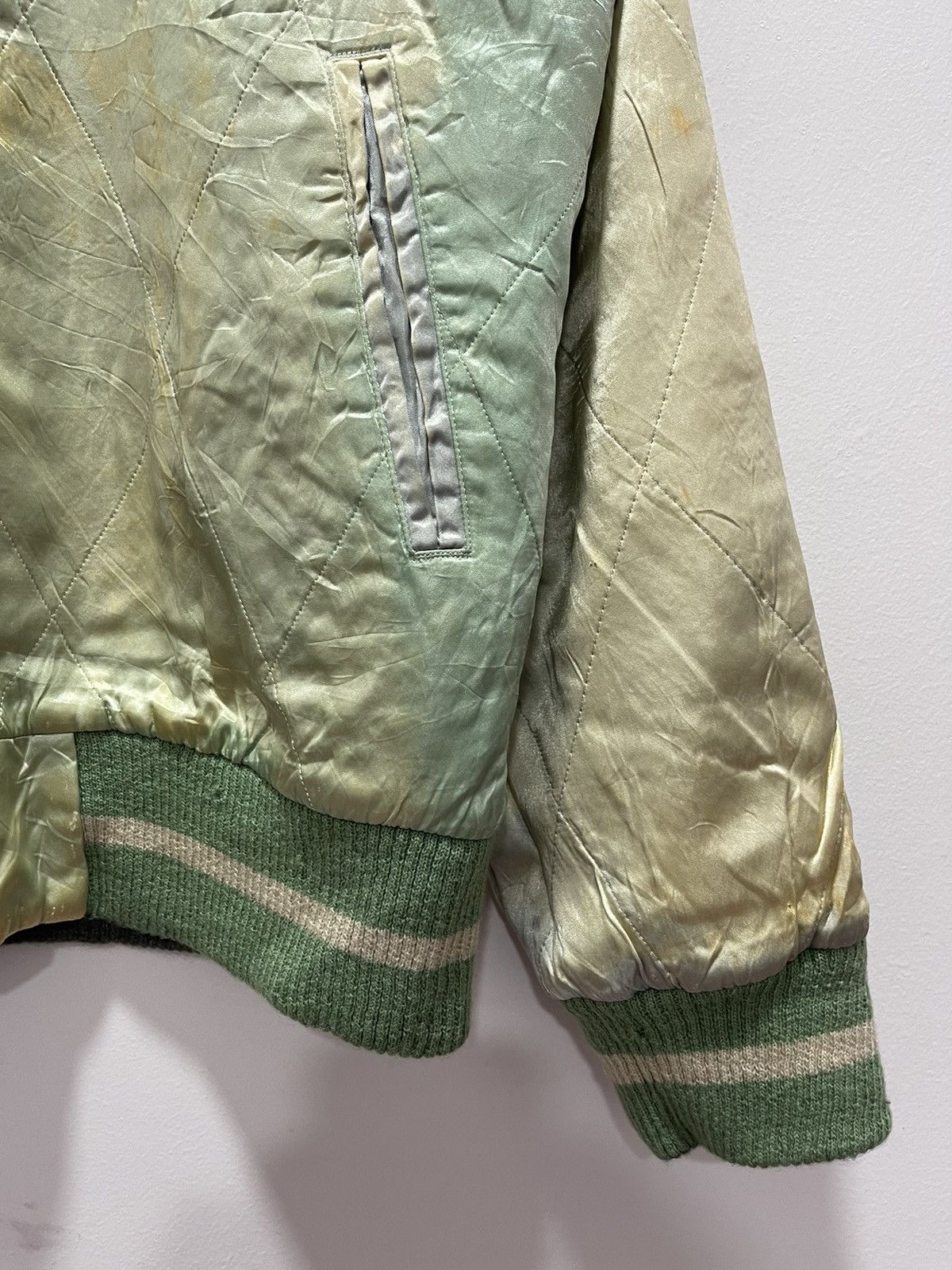 Japanese Brand × Vintage OZONE ROCKS DRAGONFLY SAMURAI SUKAJAN SOUVENIR JACKET Size US M / EU 48-50 / 2 - 11 Thumbnail