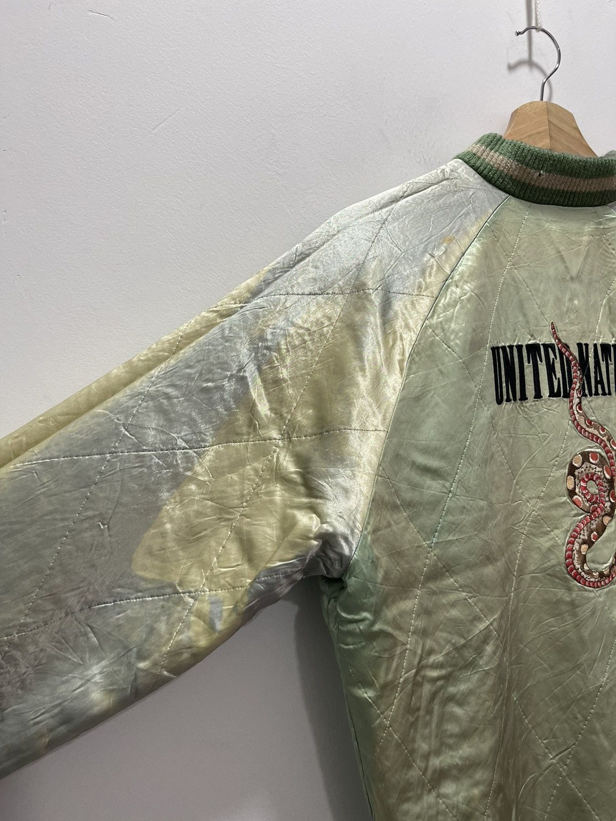 Japanese Brand × Vintage OZONE ROCKS DRAGONFLY SAMURAI SUKAJAN SOUVENIR JACKET Size US M / EU 48-50 / 2 - 8 Thumbnail