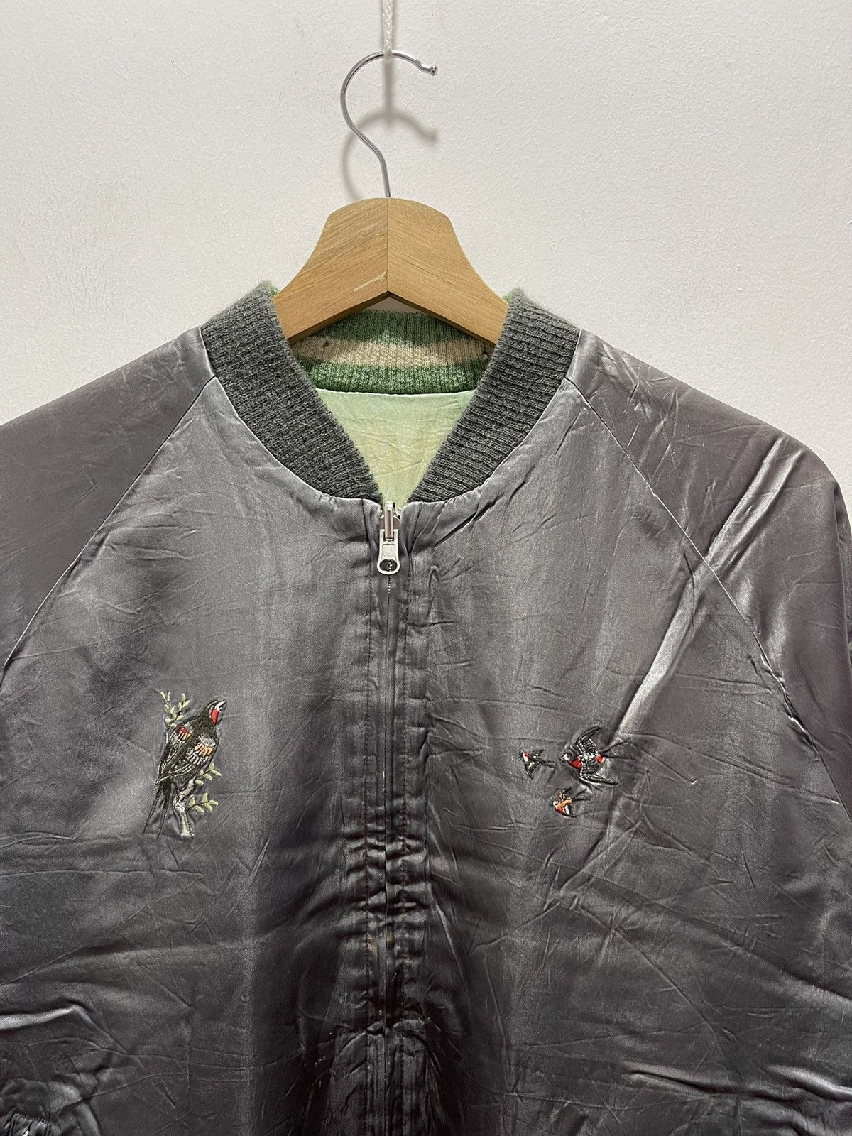 Japanese Brand × Vintage OZONE ROCKS DRAGONFLY SAMURAI SUKAJAN SOUVENIR JACKET Size US M / EU 48-50 / 2 - 22 Thumbnail