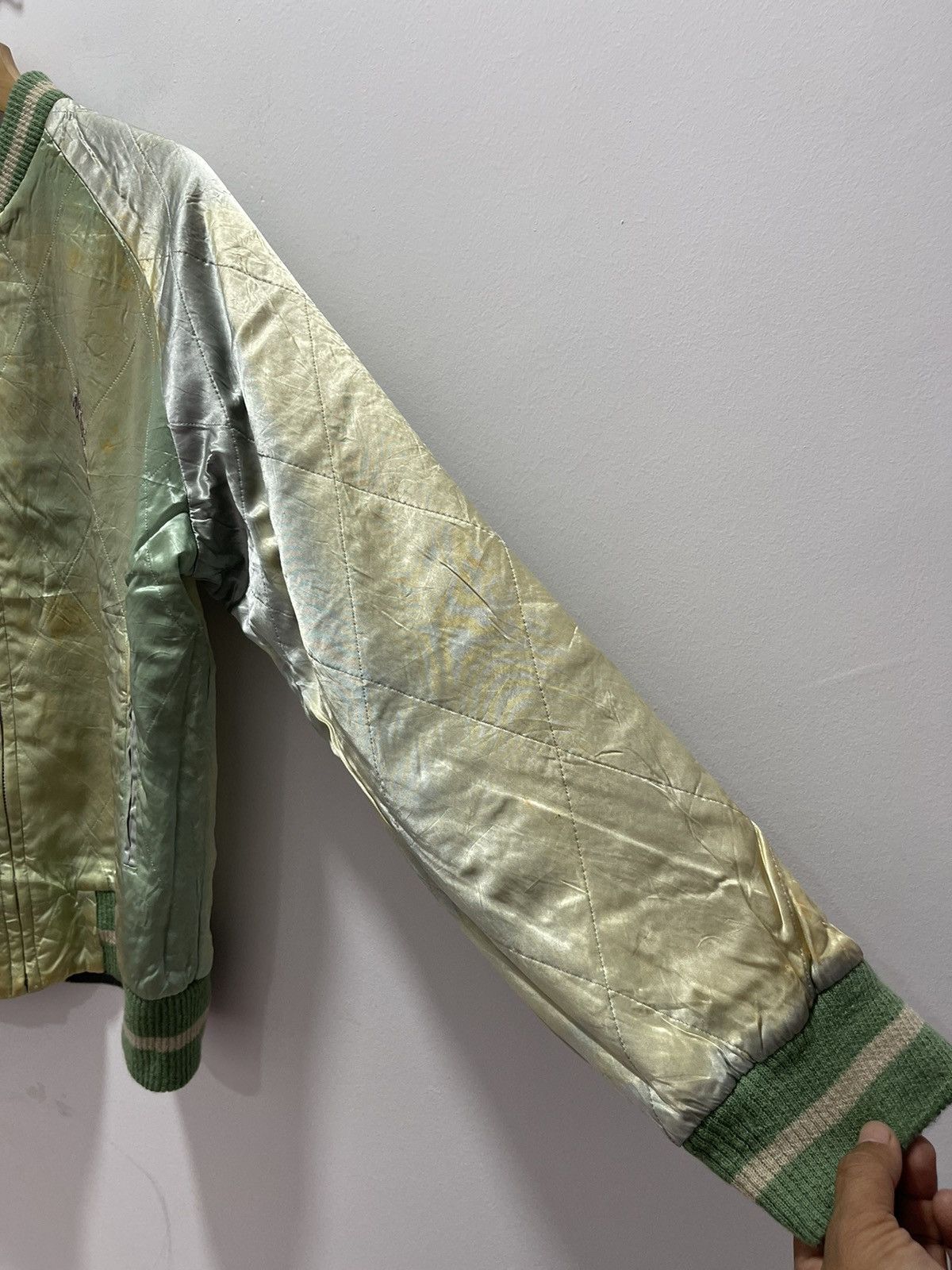 Japanese Brand × Vintage OZONE ROCKS DRAGONFLY SAMURAI SUKAJAN SOUVENIR JACKET Size US M / EU 48-50 / 2 - 13 Thumbnail