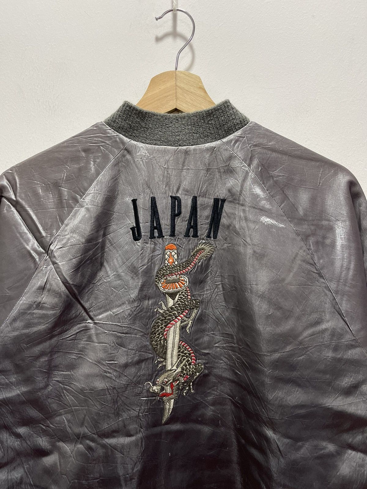 Japanese Brand × Vintage OZONE ROCKS DRAGONFLY SAMURAI SUKAJAN SOUVENIR JACKET Size US M / EU 48-50 / 2 - 18 Thumbnail
