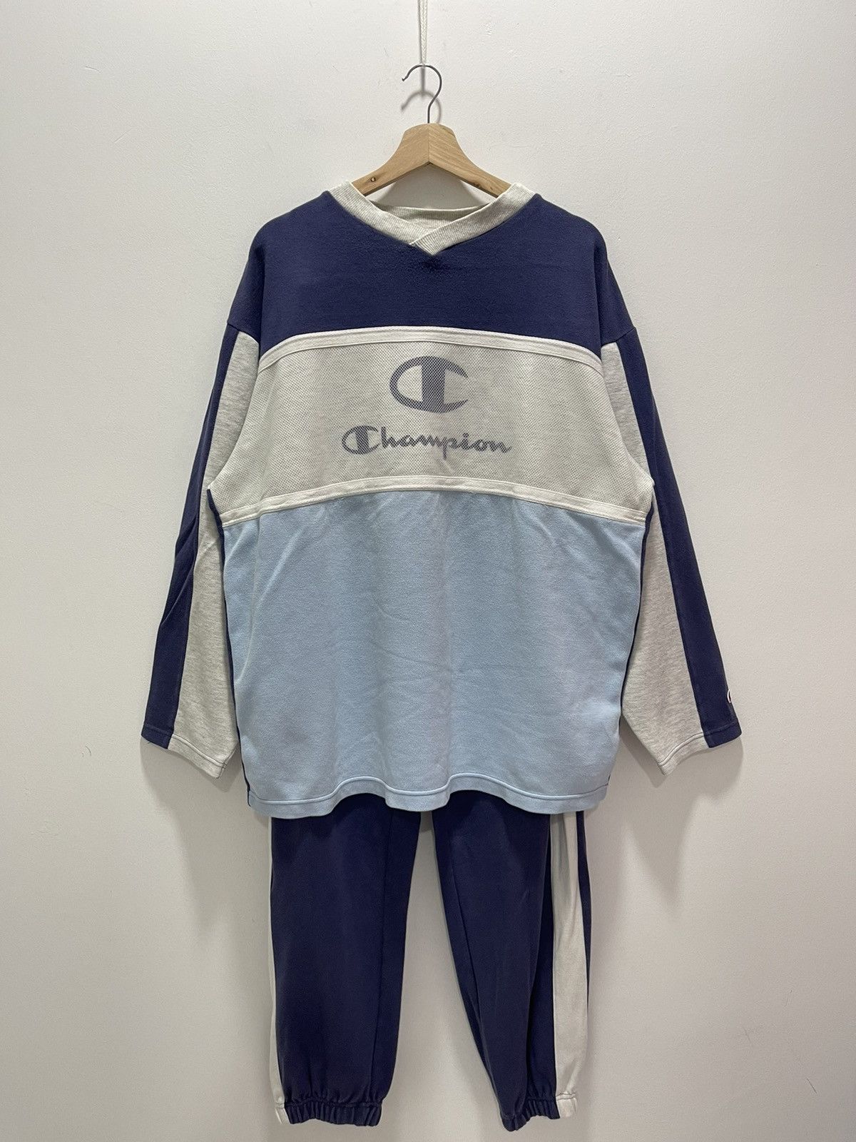 Champion VINTAGE CHAMPION SCRIPT LOGO SWEATSUIT Size US XL / EU 56 / 4 - 1 Thumbnail