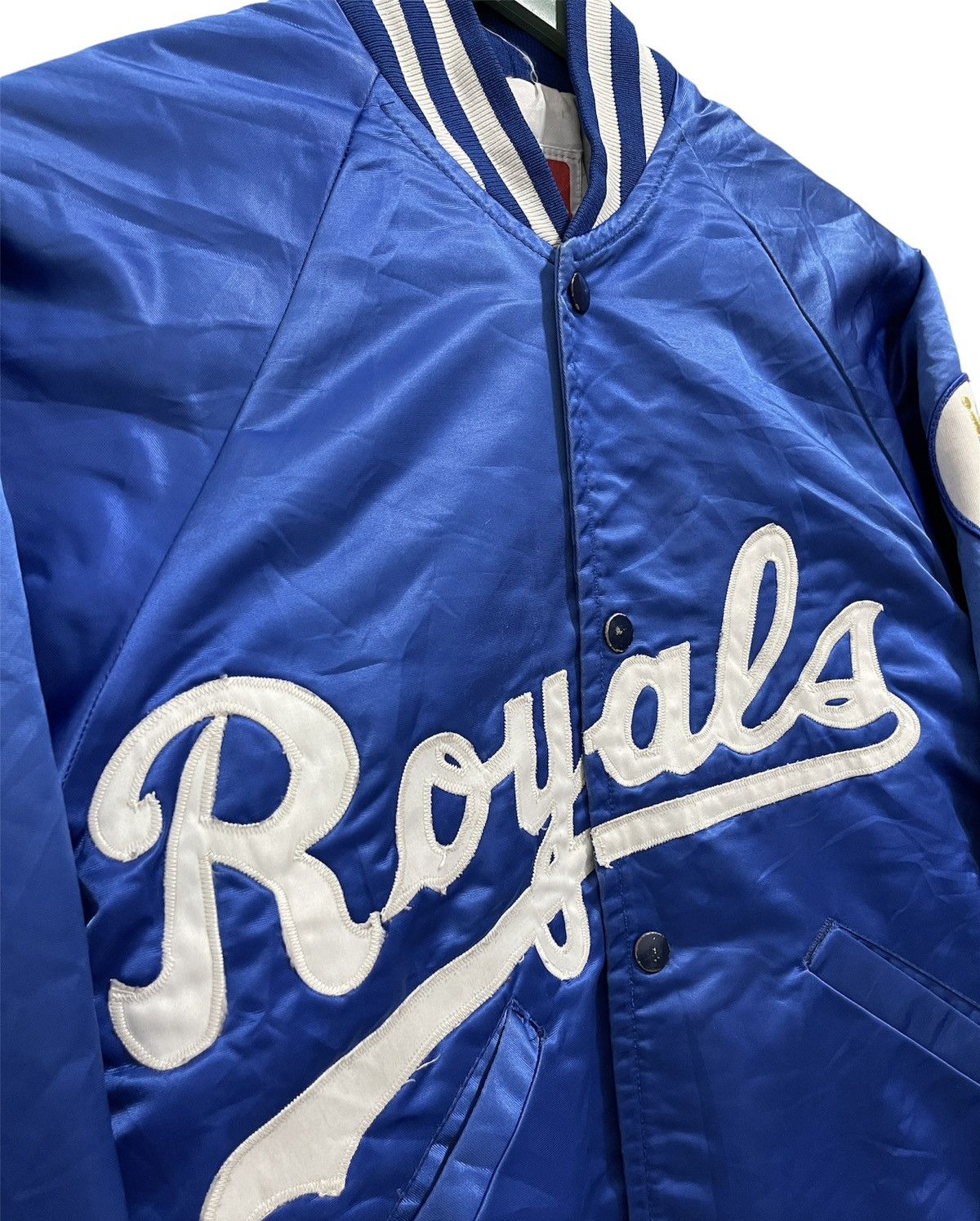 MLB VINTAGE KC ROYALS MLB STARTER SATIN VARSITY JACKET Size US M / EU 48-50 / 2 - 2 Thumbnail
