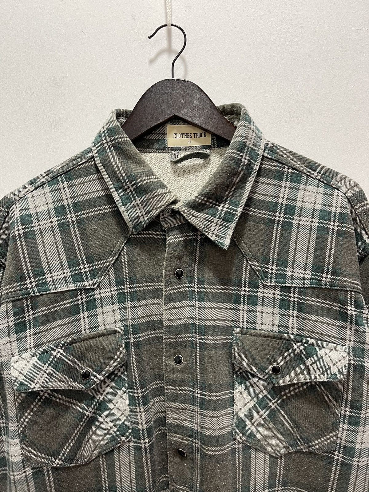 Flannel × Japanese Brand × Vintage VINTAGE CHECKERED DOUBLE POCKET FLANNEL Size US XL / EU 56 / 4 - 2 Thumbnail