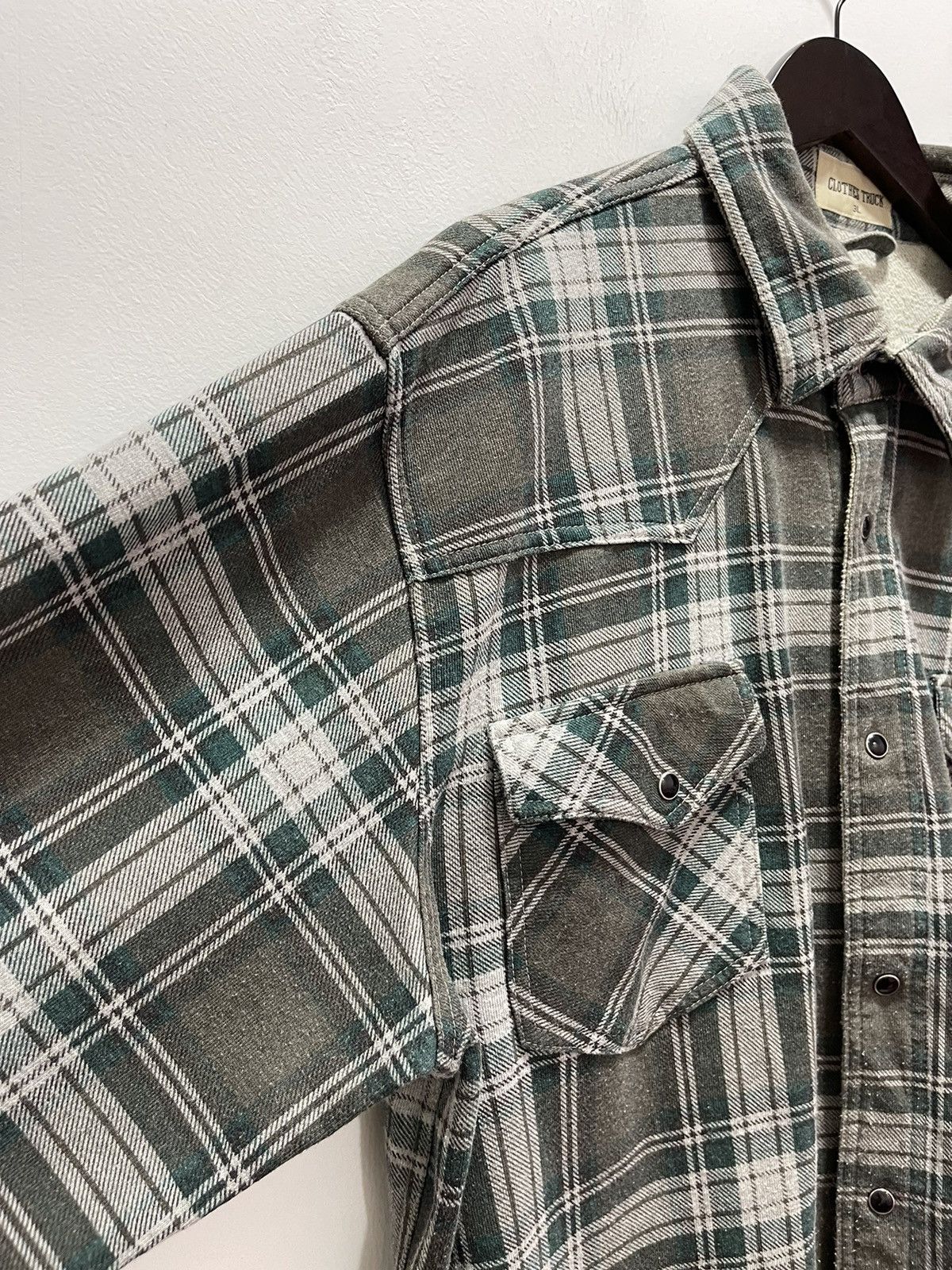 Flannel × Japanese Brand × Vintage VINTAGE CHECKERED DOUBLE POCKET FLANNEL Size US XL / EU 56 / 4 - 4 Thumbnail