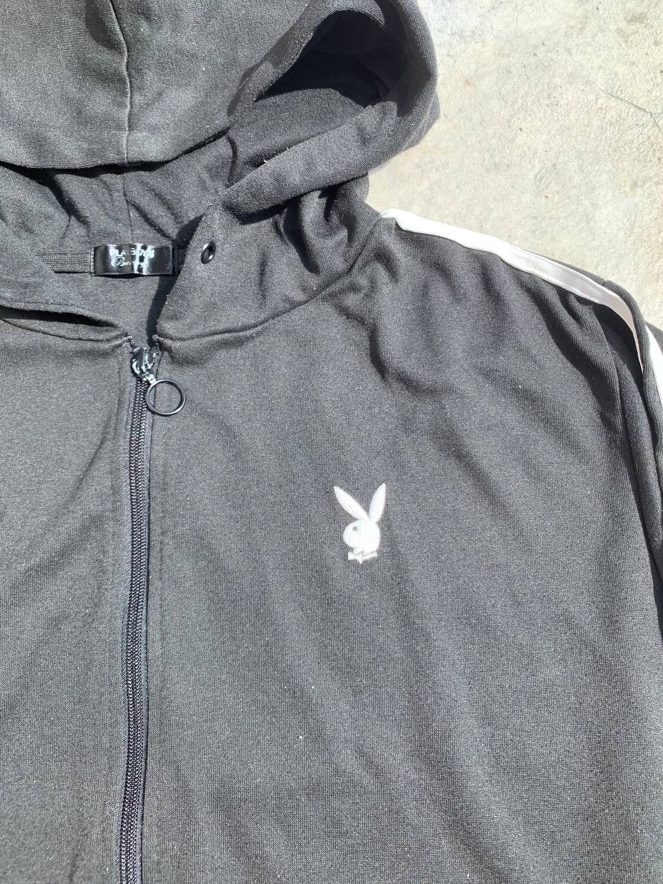 Playboy Vintage Playboy Bunny Small Logo Oversized Zip Up Hoodie Size M / US 6-8 / IT 42-44 - 2 Thumbnail