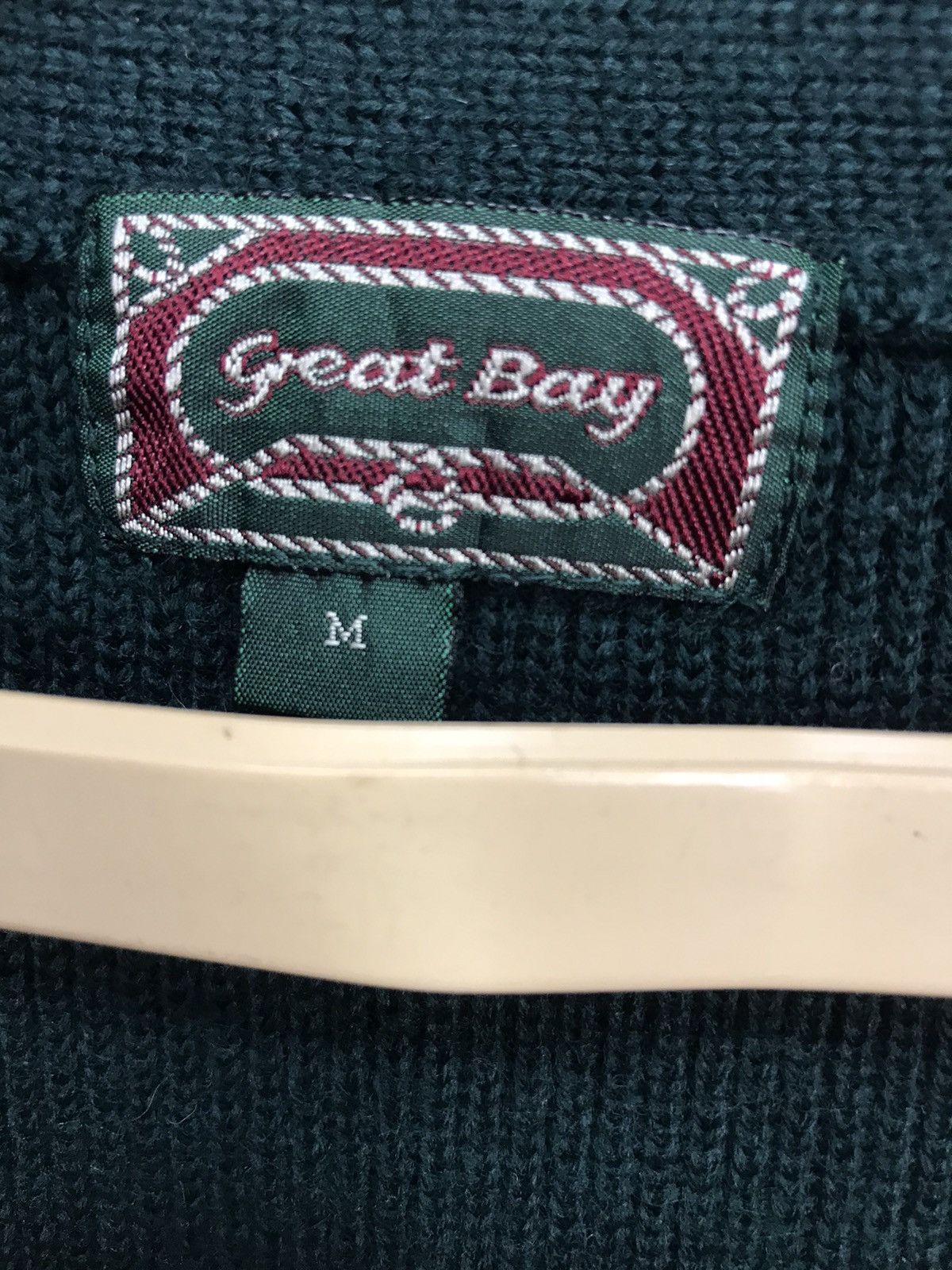 Japanese Brand × Vintage Great bay wool knit cardigan sleeveless Size US S / EU 44-46 / 1 - 3 Thumbnail