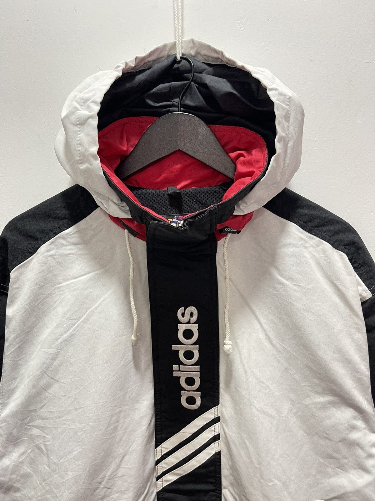 Adidas × Descente × Vintage VINTAGE ADIDAS TREFOIL SPELLOUT ZIP UP JACKET Size US L / EU 52-54 / 3 - 2 Thumbnail