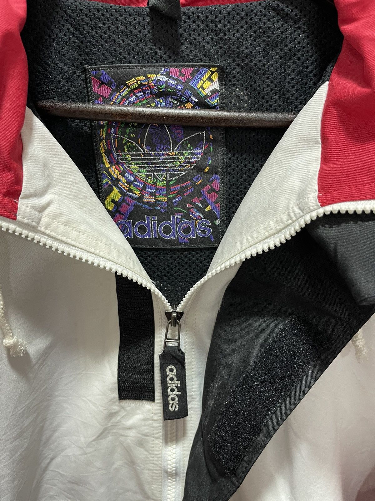 Adidas × Descente × Vintage VINTAGE ADIDAS TREFOIL SPELLOUT ZIP UP JACKET Size US L / EU 52-54 / 3 - 12 Thumbnail