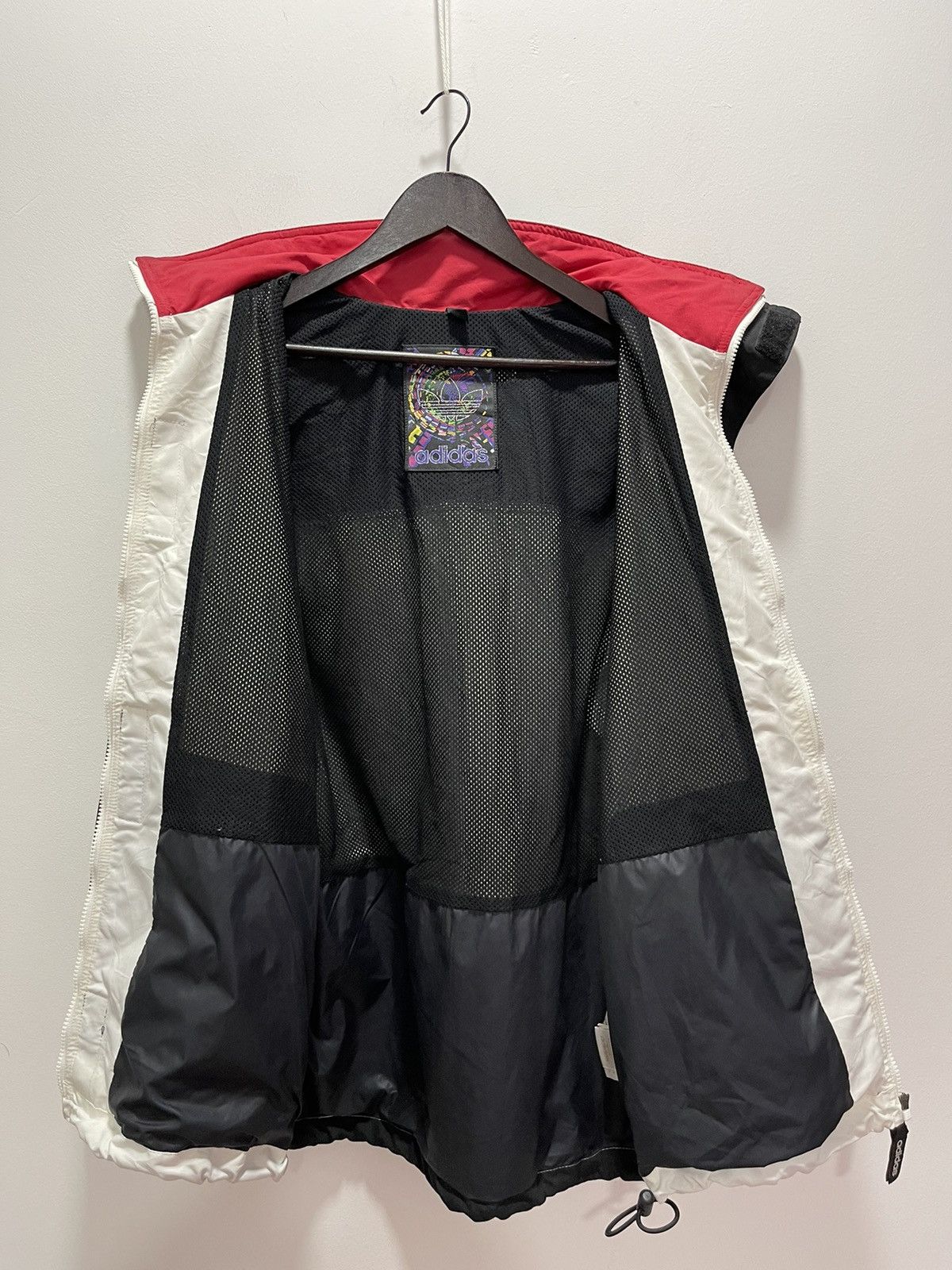 Adidas × Descente × Vintage VINTAGE ADIDAS TREFOIL SPELLOUT ZIP UP JACKET Size US L / EU 52-54 / 3 - 11 Thumbnail