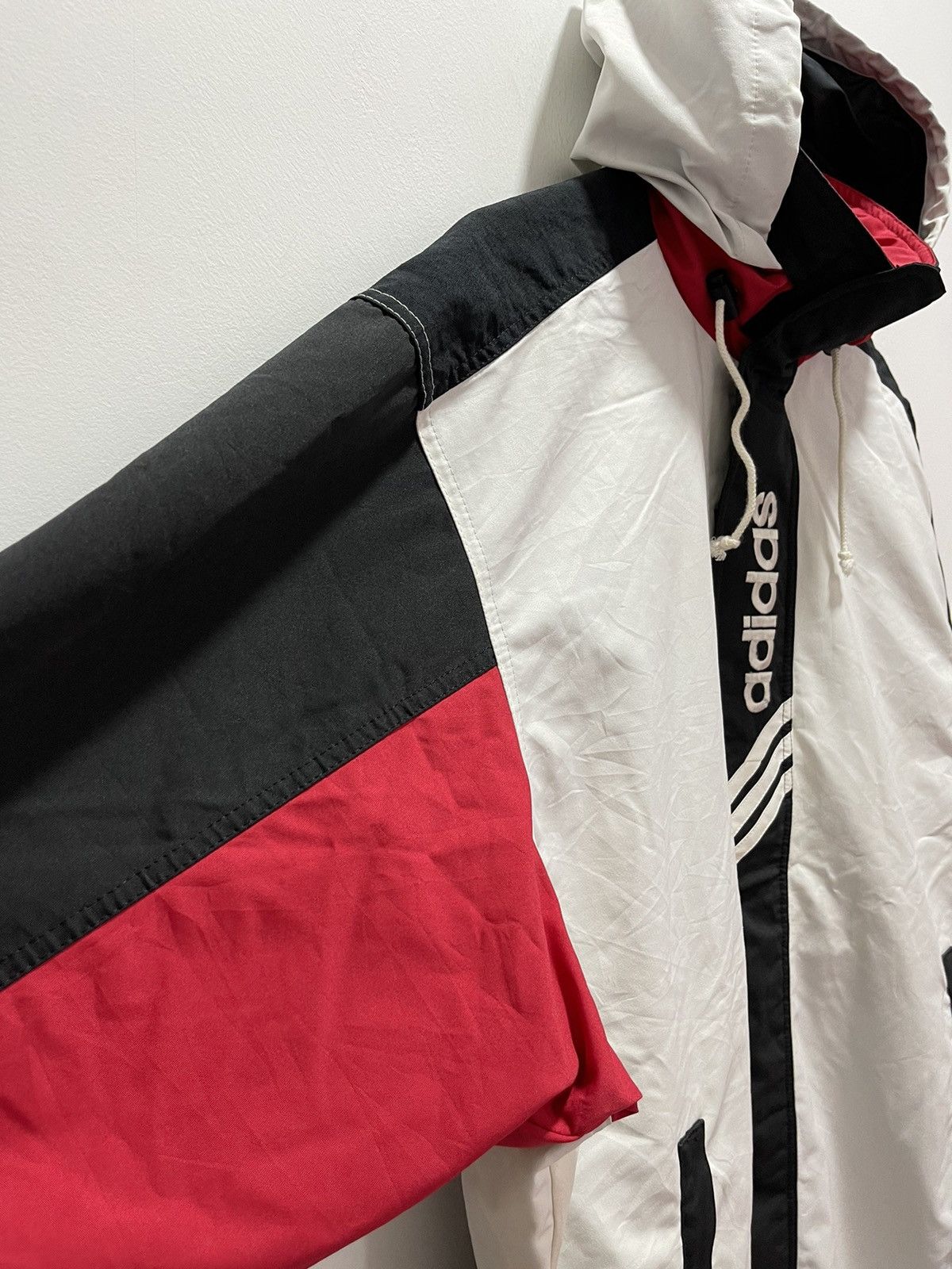 Adidas × Descente × Vintage VINTAGE ADIDAS TREFOIL SPELLOUT ZIP UP JACKET Size US L / EU 52-54 / 3 - 4 Thumbnail