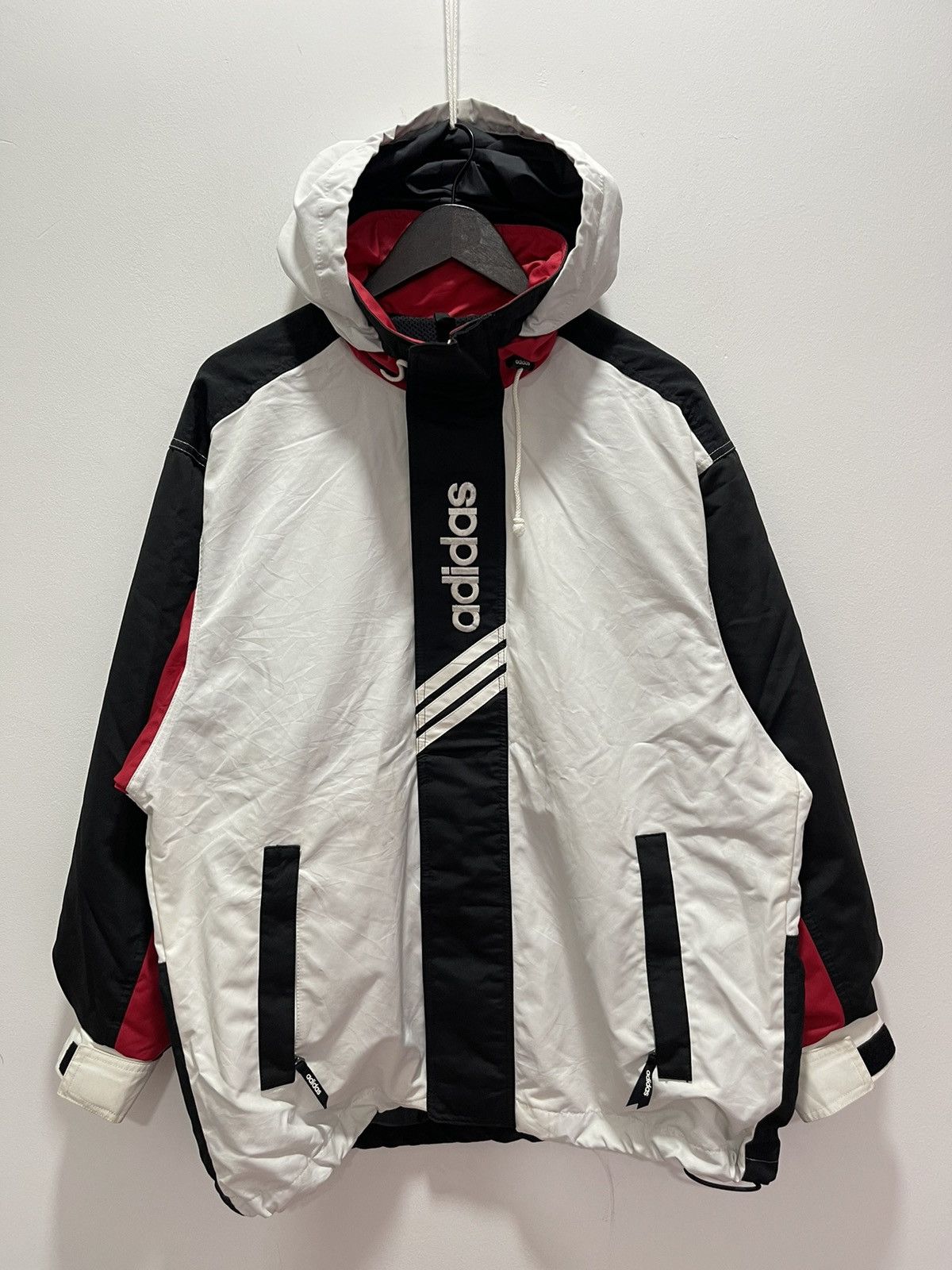 Adidas × Descente × Vintage VINTAGE ADIDAS TREFOIL SPELLOUT ZIP UP JACKET Size US L / EU 52-54 / 3 - 1 Thumbnail