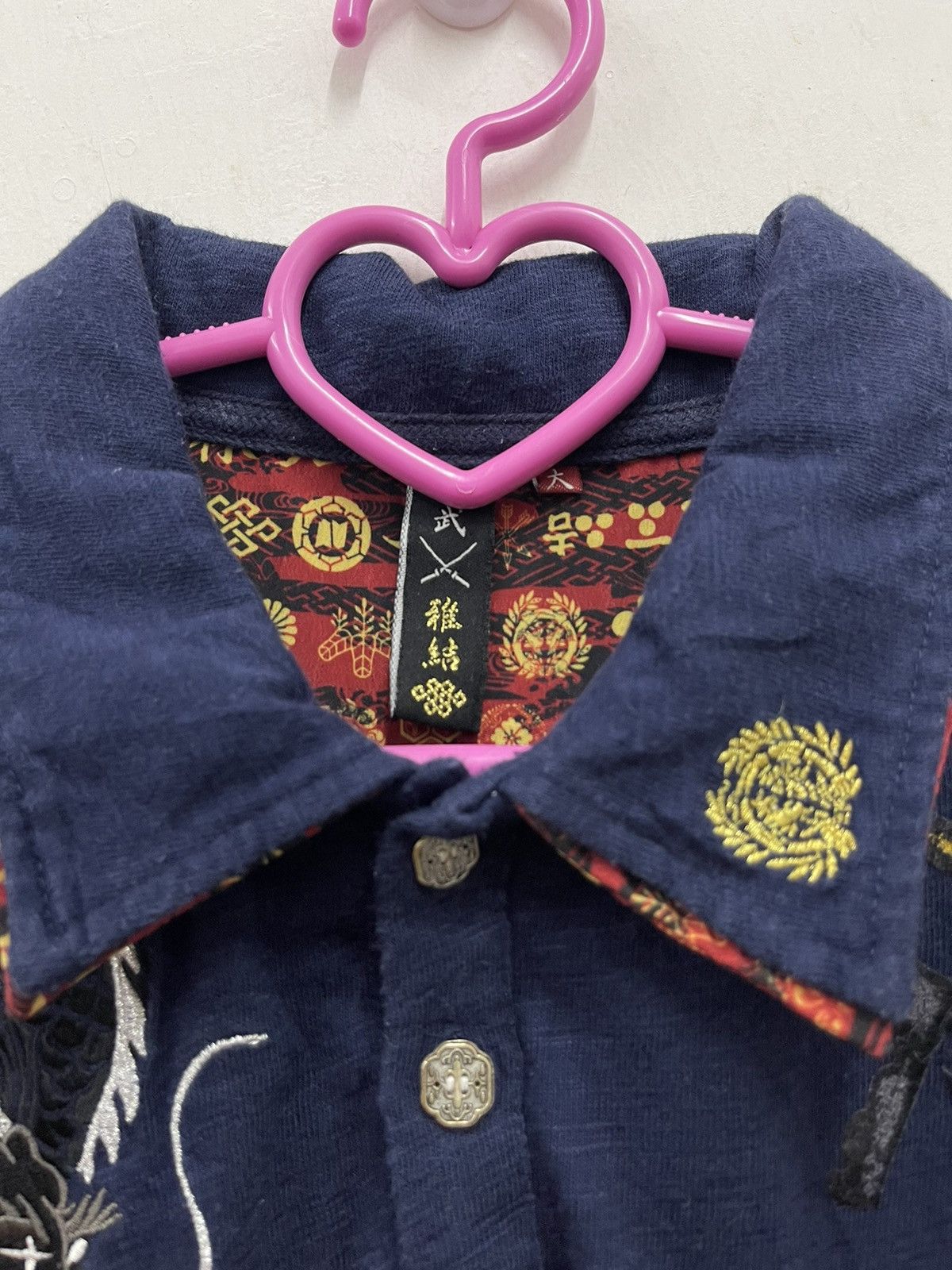 If Six Was Nine Rare Japanese Sukajan Dragon Single Pocket Polo Shirt Size US L / EU 52-54 / 3 - 5 Thumbnail