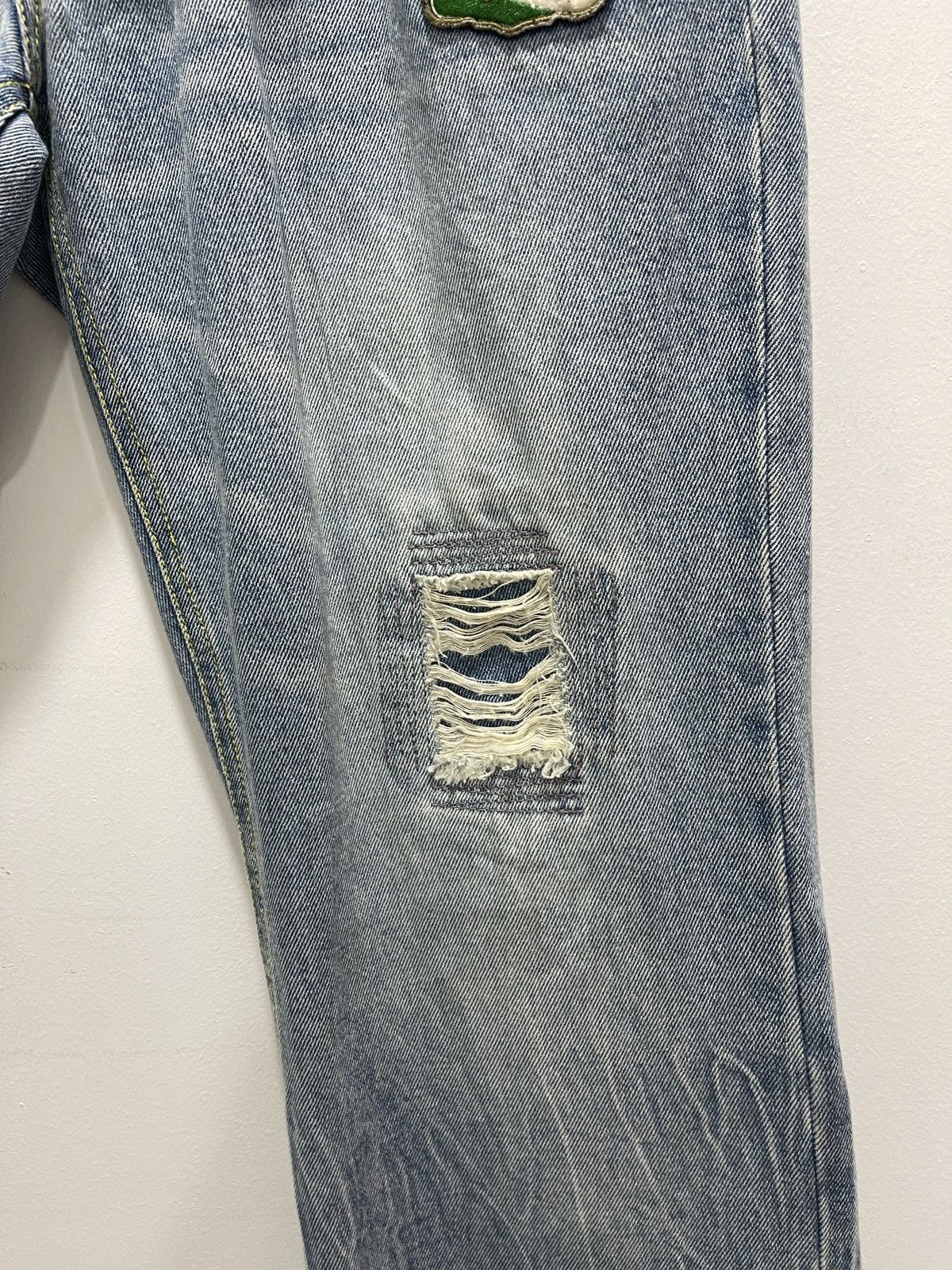 Body Glove × Vintage BODY GLOVE EMBROIDERY PATCHES DISTRESSED DENIM JEANS Size US 32 / EU 48 - 12 Thumbnail