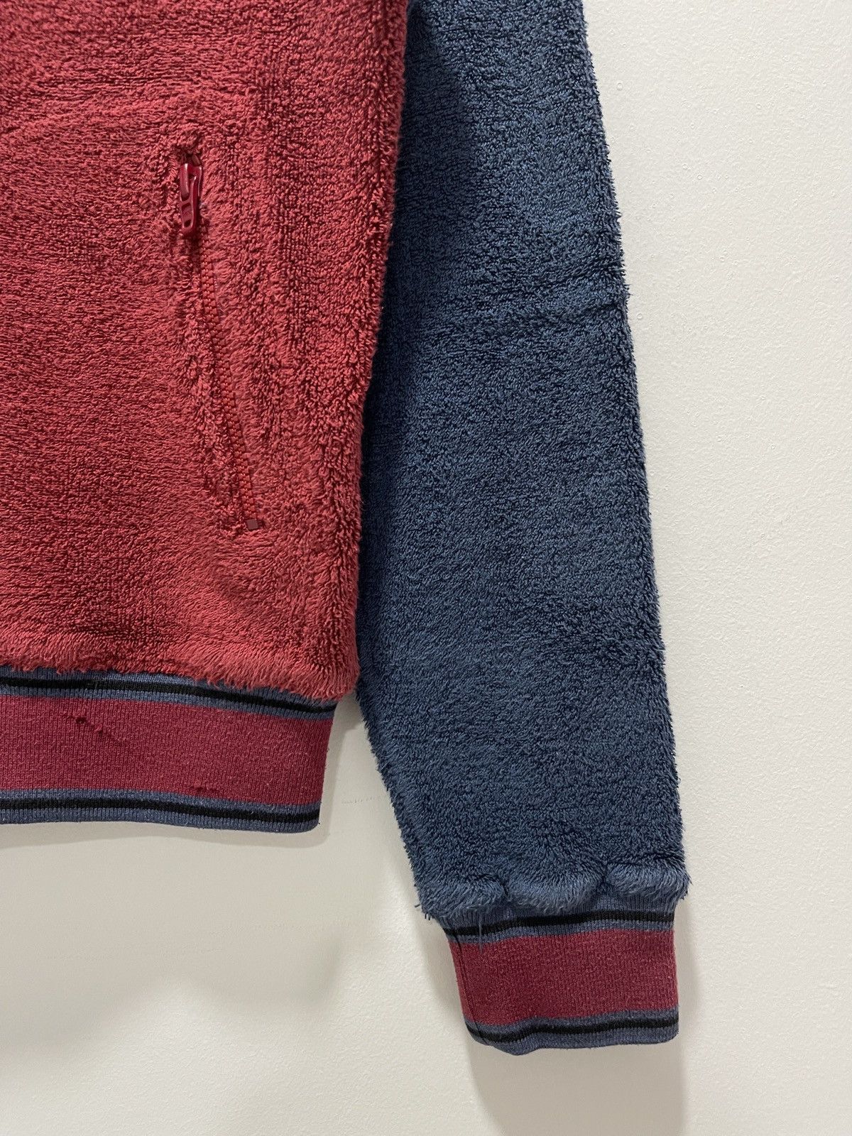 Hysteric Glamour DISTRESSED HYSTERIC GLAMOUR FLEECE ZIP UP SWEATER Size XS / US 0-2 / IT 36-38 - 3 Thumbnail