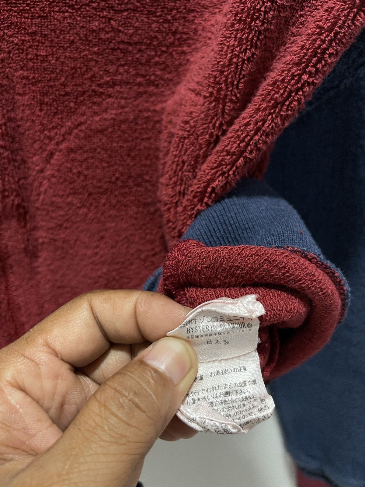 Hysteric Glamour DISTRESSED HYSTERIC GLAMOUR FLEECE ZIP UP SWEATER Size XS / US 0-2 / IT 36-38 - 9 Thumbnail