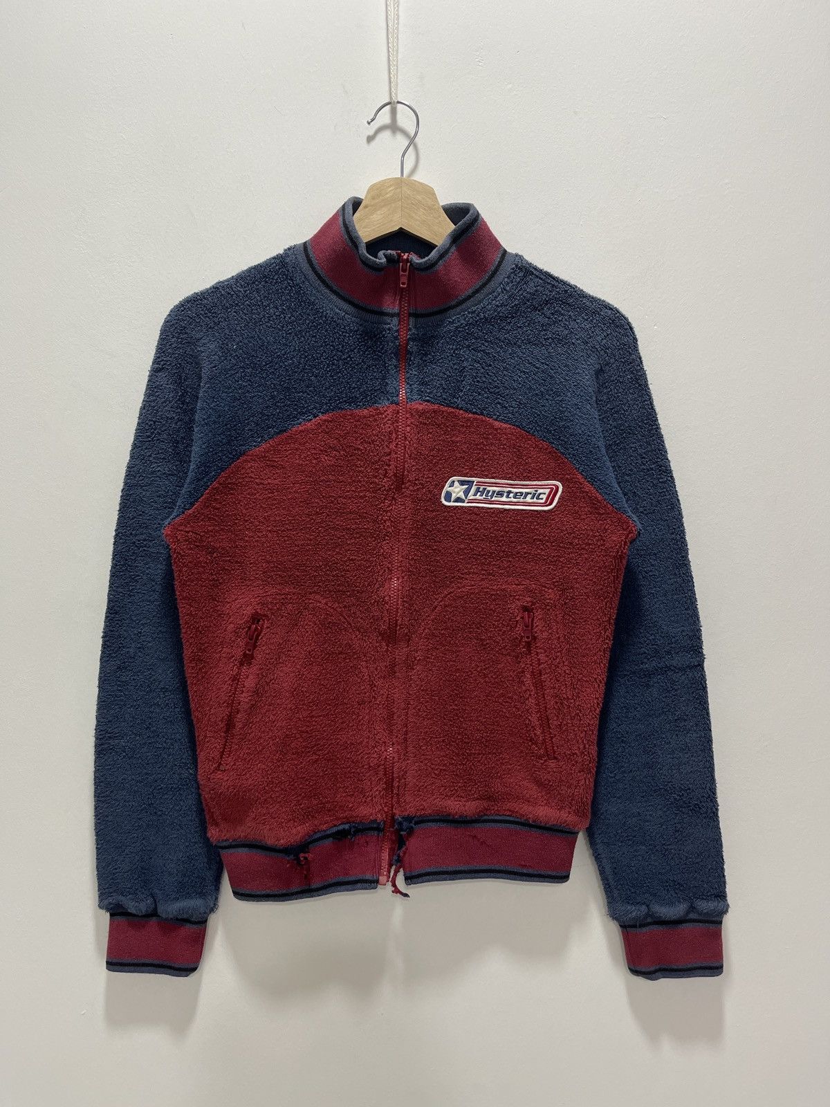 Hysteric Glamour DISTRESSED HYSTERIC GLAMOUR FLEECE ZIP UP SWEATER Size XS / US 0-2 / IT 36-38 - 1 Thumbnail