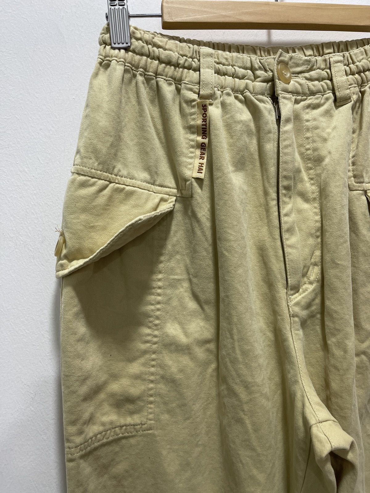 Hai Sporting Gear ISSEY MIYAKE PANTS BEIGE SIDE POCKET TROUSERS DRAWSTRING Size US 28 / EU 44 - 3 Thumbnail