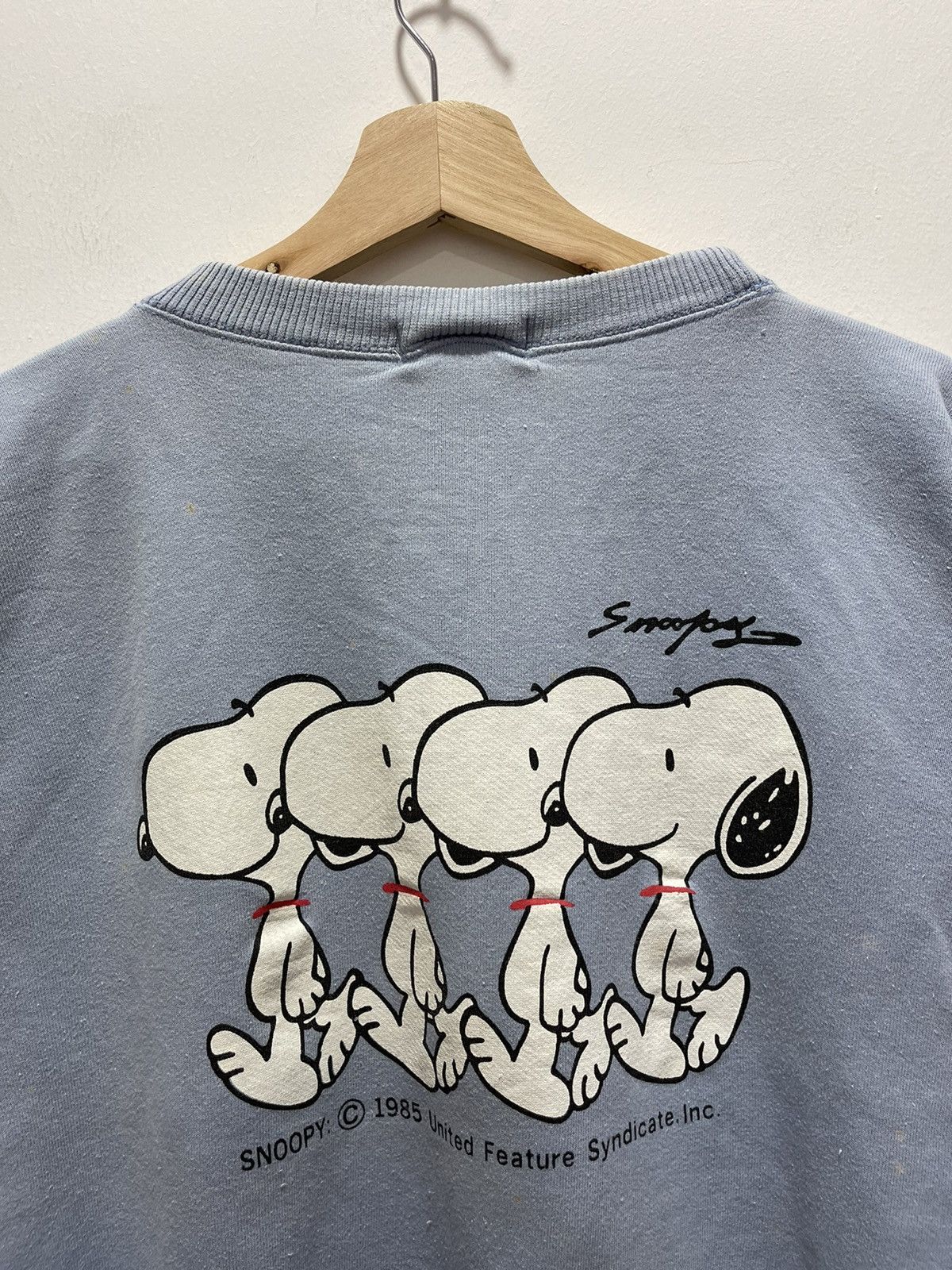 Cartoon Network × Peanuts × Vintage VINTAGE PEANUTS SNOOPY SIDE MIRROR BIG LOGO SWEATSHIRT Size US S / EU 44-46 / 1 - 8 Thumbnail