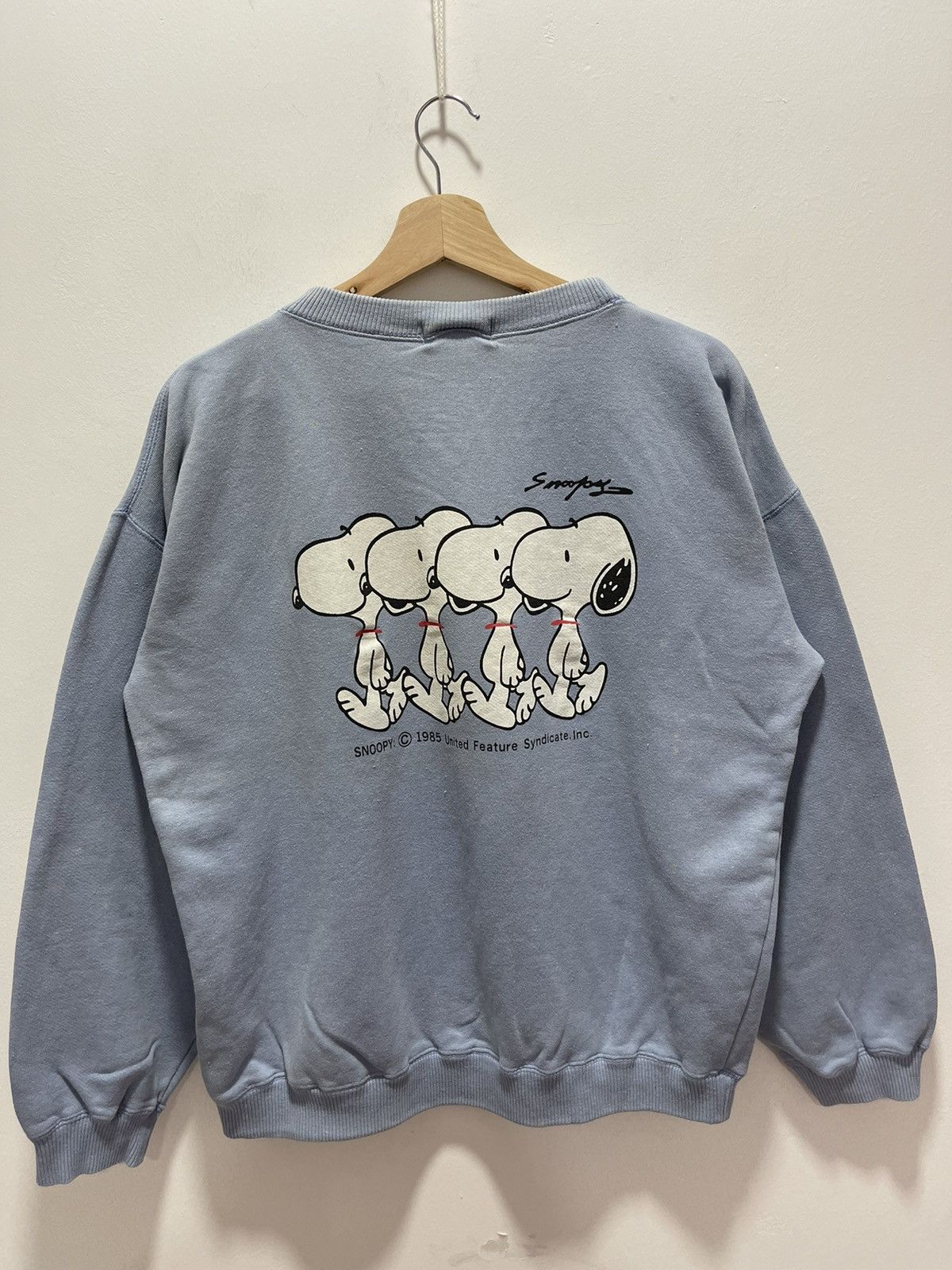 Cartoon Network × Peanuts × Vintage VINTAGE PEANUTS SNOOPY SIDE MIRROR BIG LOGO SWEATSHIRT Size US S / EU 44-46 / 1 - 7 Thumbnail
