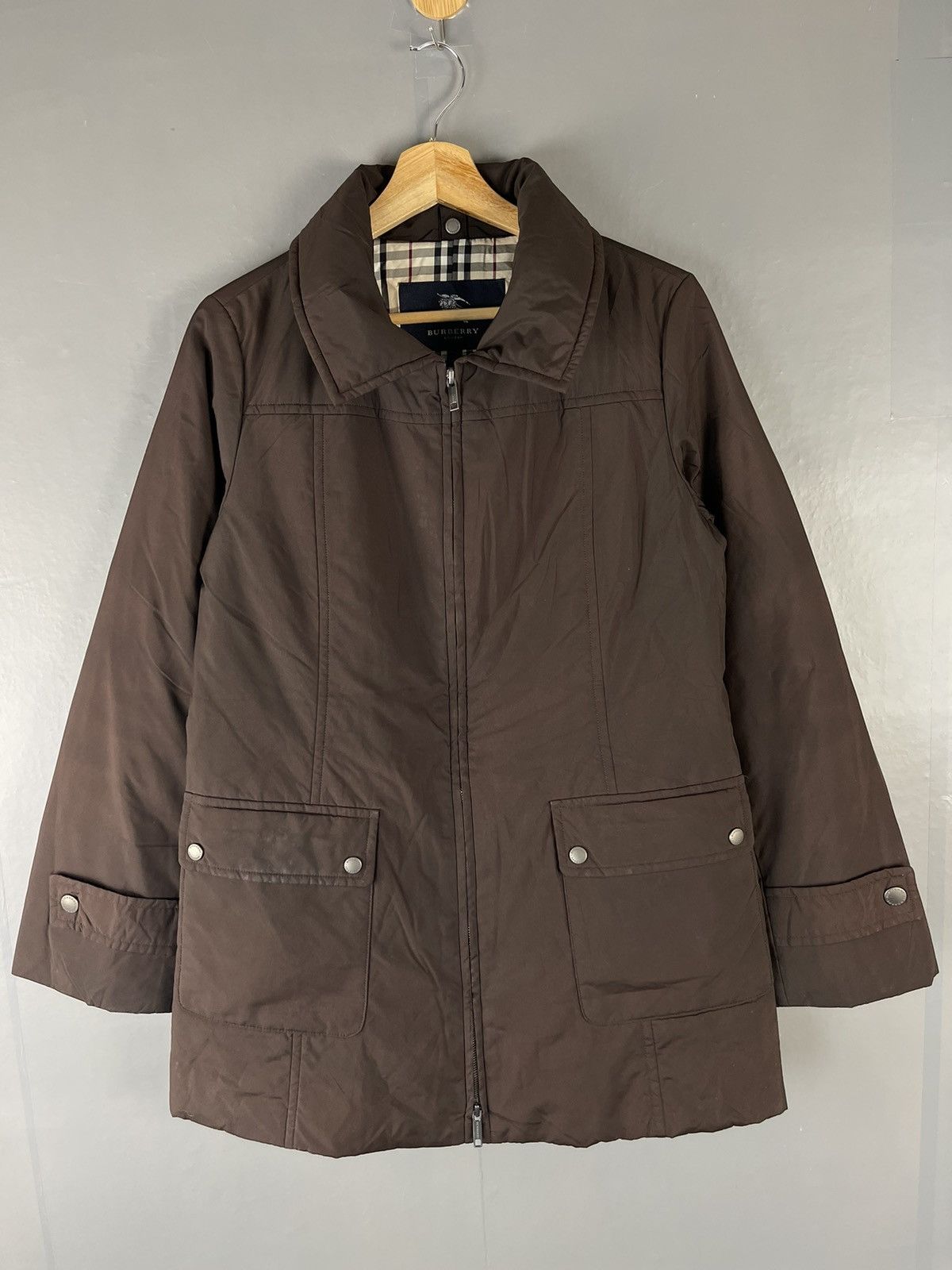 Burberry BURBERRY LONDON NOVA CHECK ZIPPER JACKET Size S / US 4 / IT 40 - 3 Thumbnail