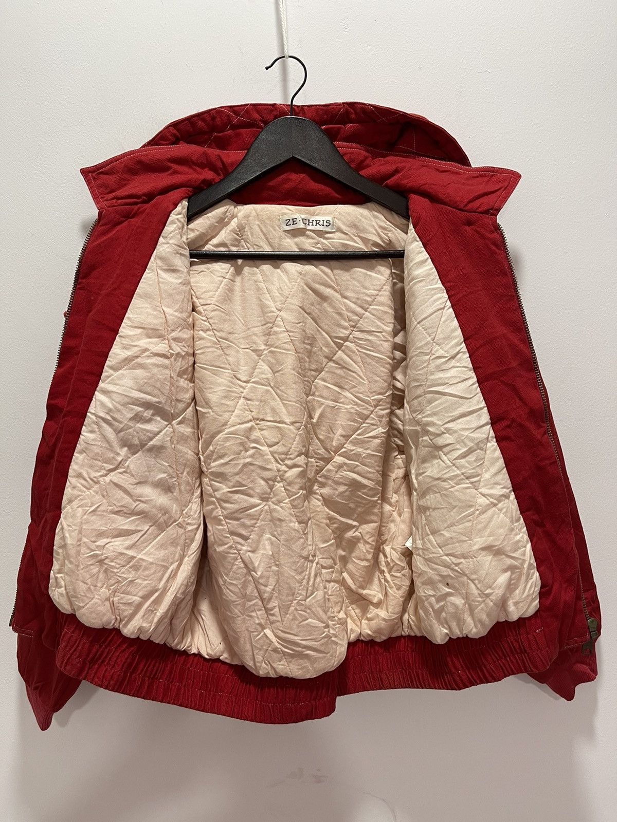 Japanese Brand VINTAGE ZE-CHRIS BLEACHED HOODIE BOMBER JACKET Size S / US 4 / IT 40 - 11 Thumbnail