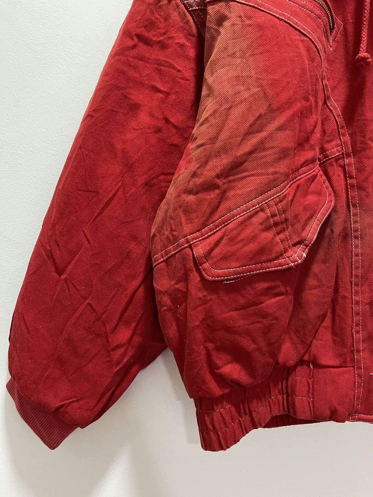Japanese Brand VINTAGE ZE-CHRIS BLEACHED HOODIE BOMBER JACKET Size S / US 4 / IT 40 - 4 Thumbnail