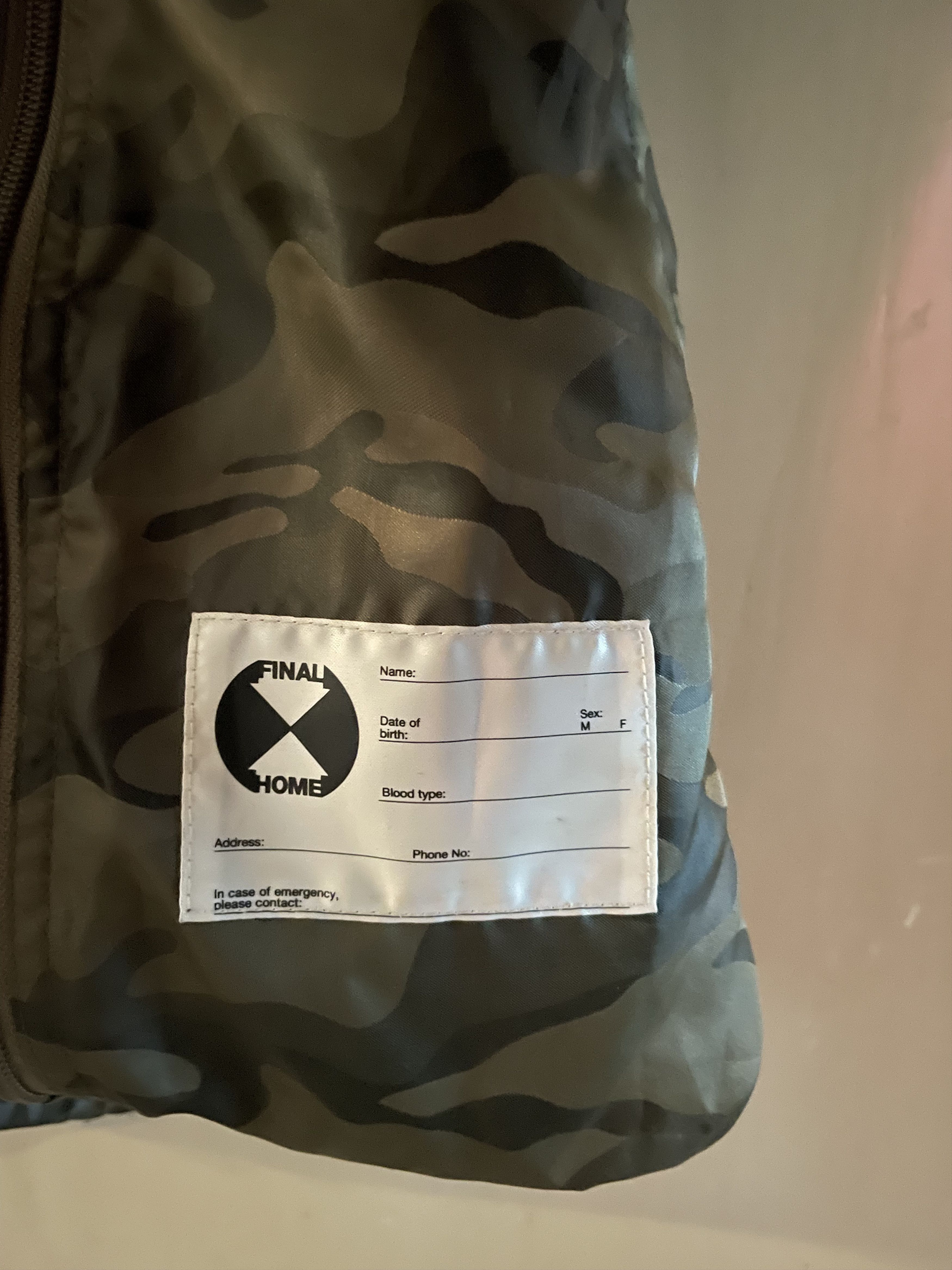Final Home × Issey Miyake AVANTGARDE LIMITED ZIPPED CAMO BOMBER Size US M / EU 48-50 / 2 - 8 Thumbnail