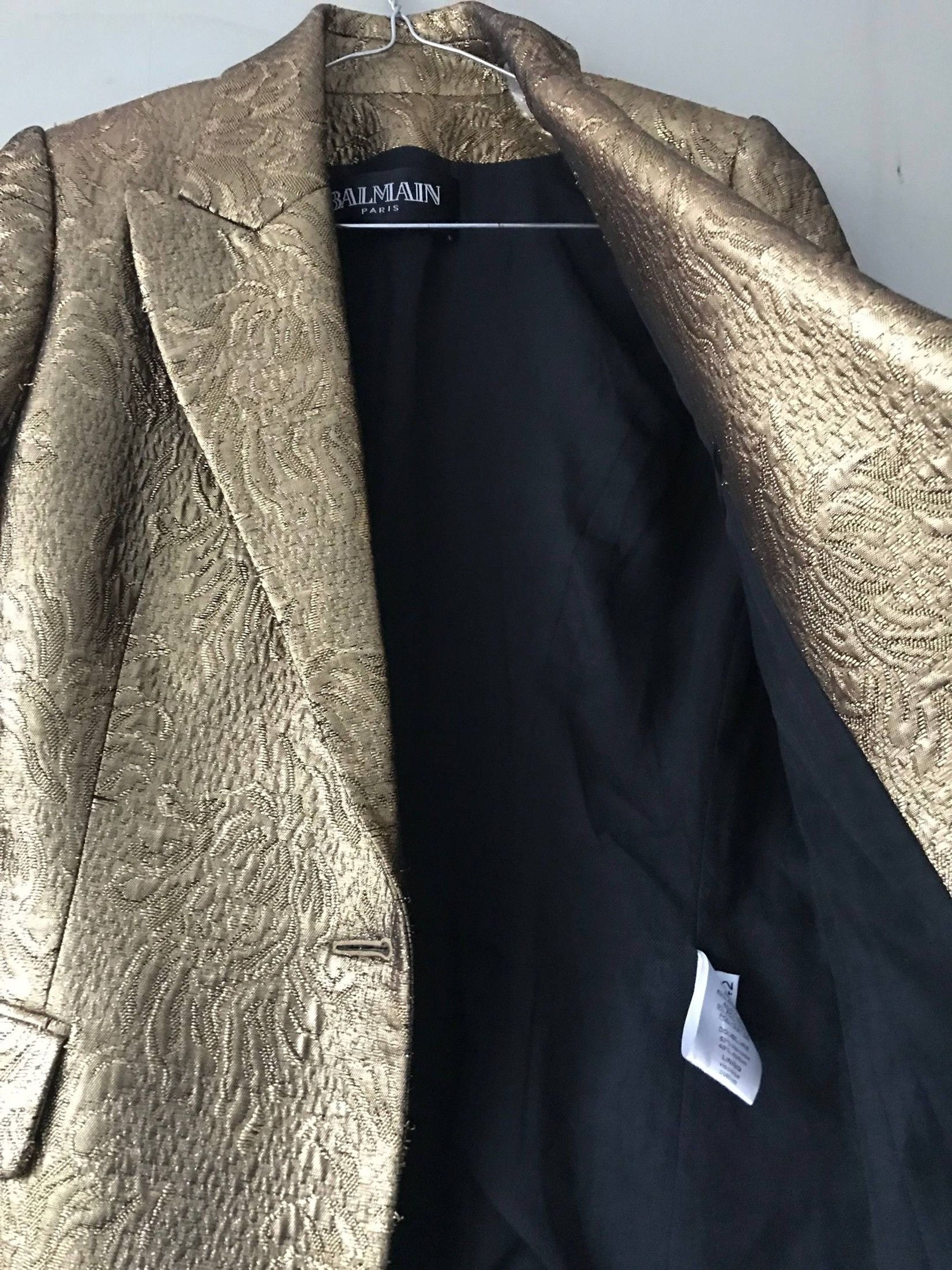 Balmain Most Rare Catwalk Art piece by Cristophe Decarnin Size 42S - 5 Thumbnail