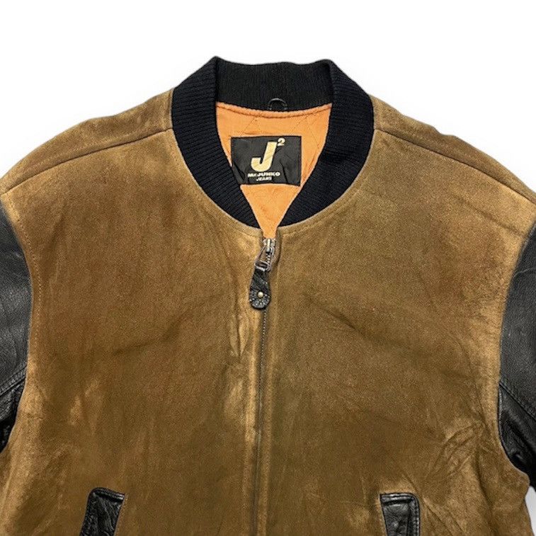 Mr. Junko MR JUNKO SUEDE COWHIDE LEATHER SLEEVE BOMBER JACKET Size US L / EU 52-54 / 3 - 2 Thumbnail